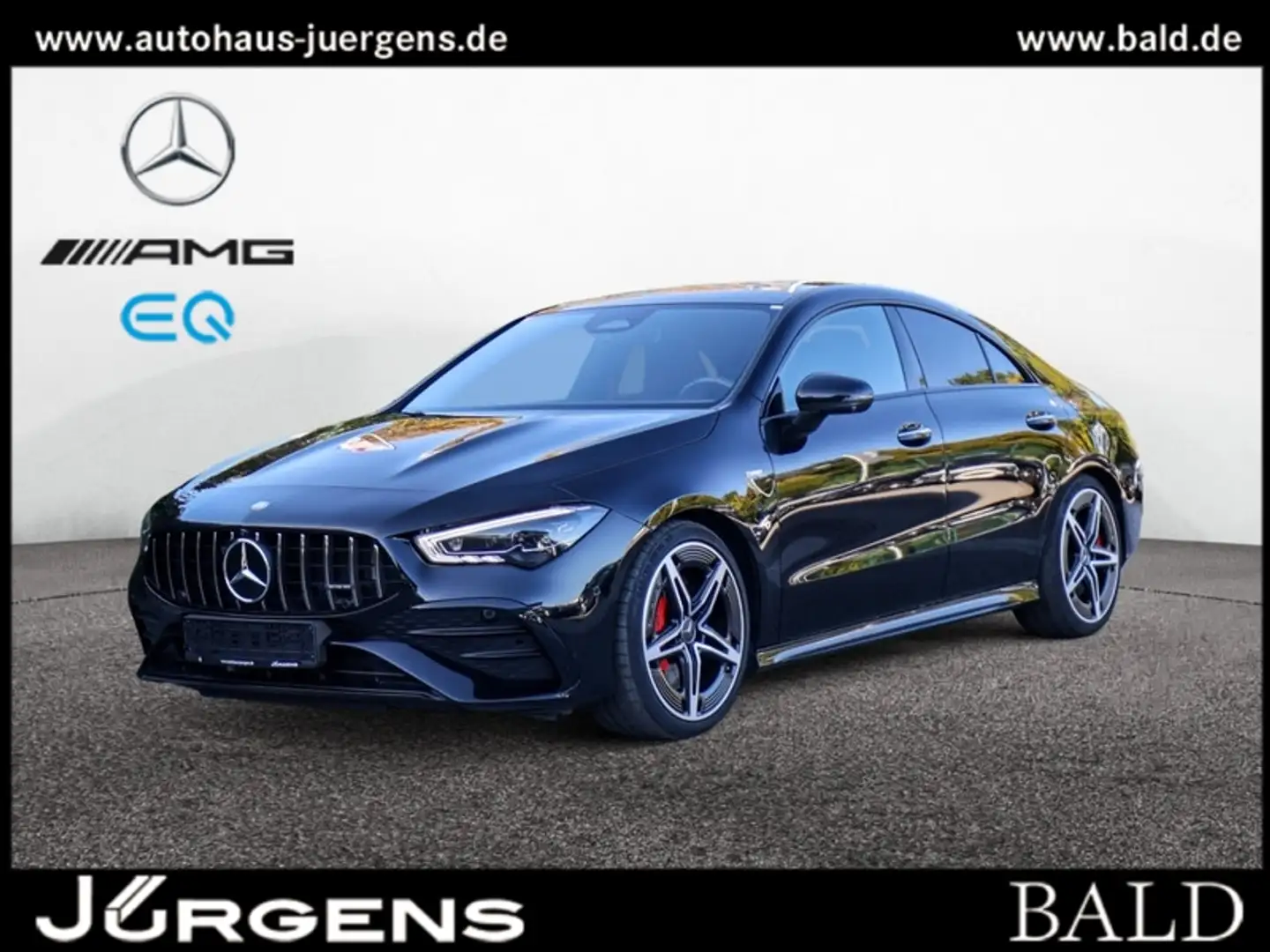 Mercedes-Benz CLA 35 AMG 4M Coupé 360/Pano/HUD/Night/Memo/19' Schwarz - 1