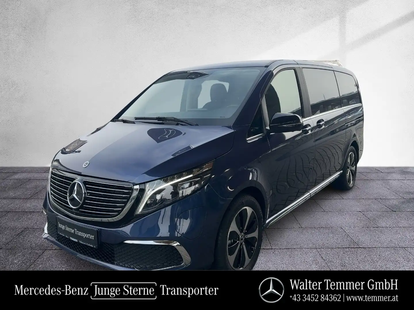 Mercedes-Benz EQV 300 AVANTGARDE Lang NP € 107.911 AMG PANO Синій - 1