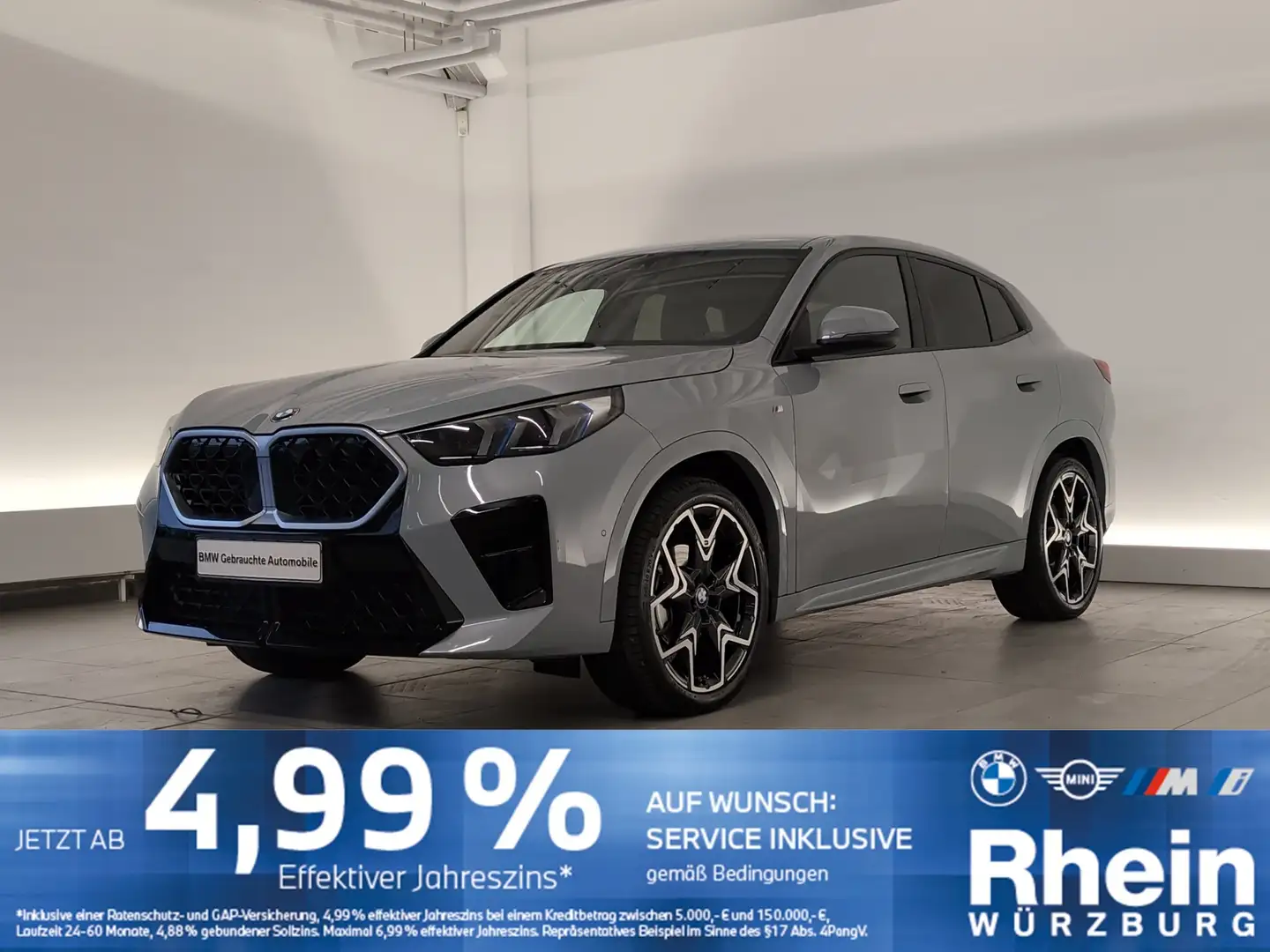 BMW X2 xDrive20d M Sportpaket AHK/Memory/SHZ/Kamera Grijs - 1