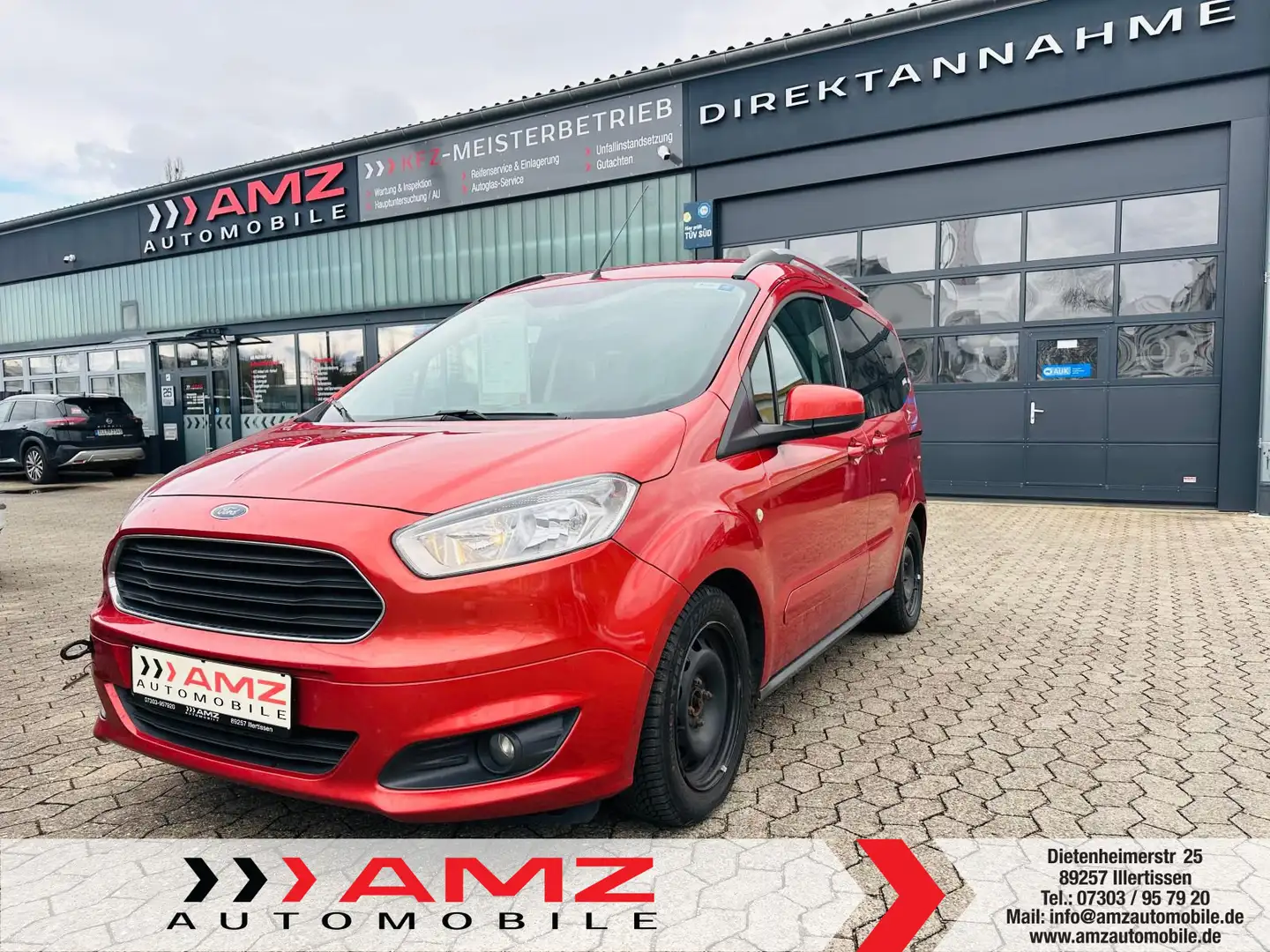 Ford Tourneo Courier 1.0 Schaltgetriebe - Titanium Rot - 1