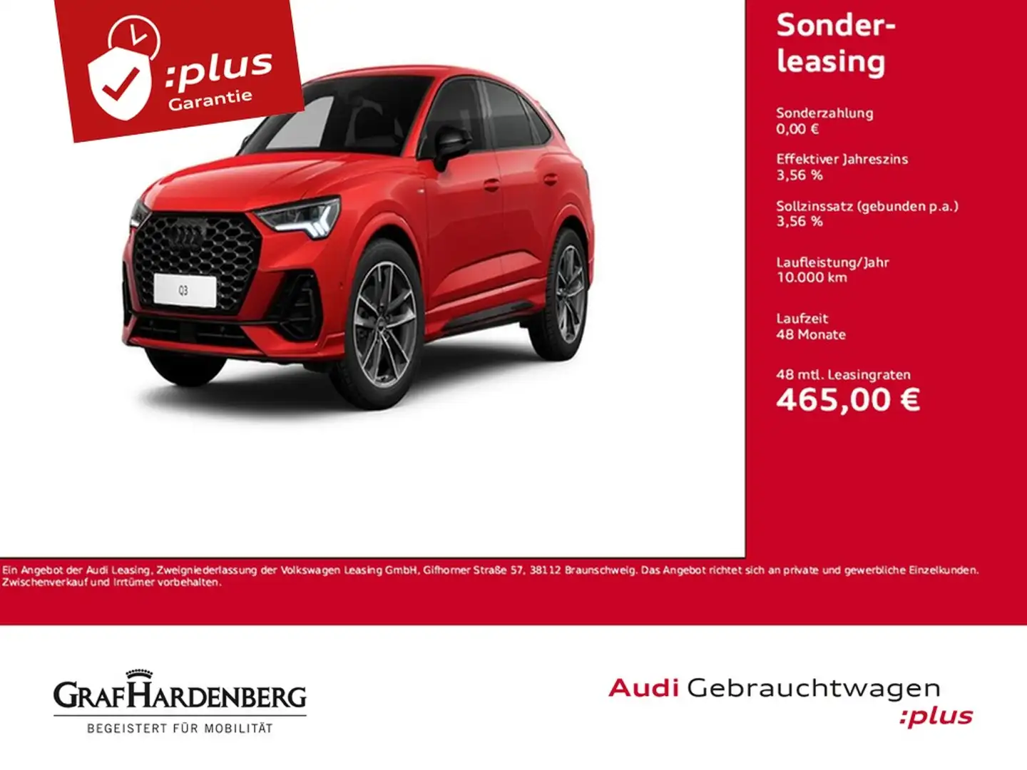 Audi Q3 Sportback 35 TDI S line Virt.Cockpit LED Navi Rot - 1