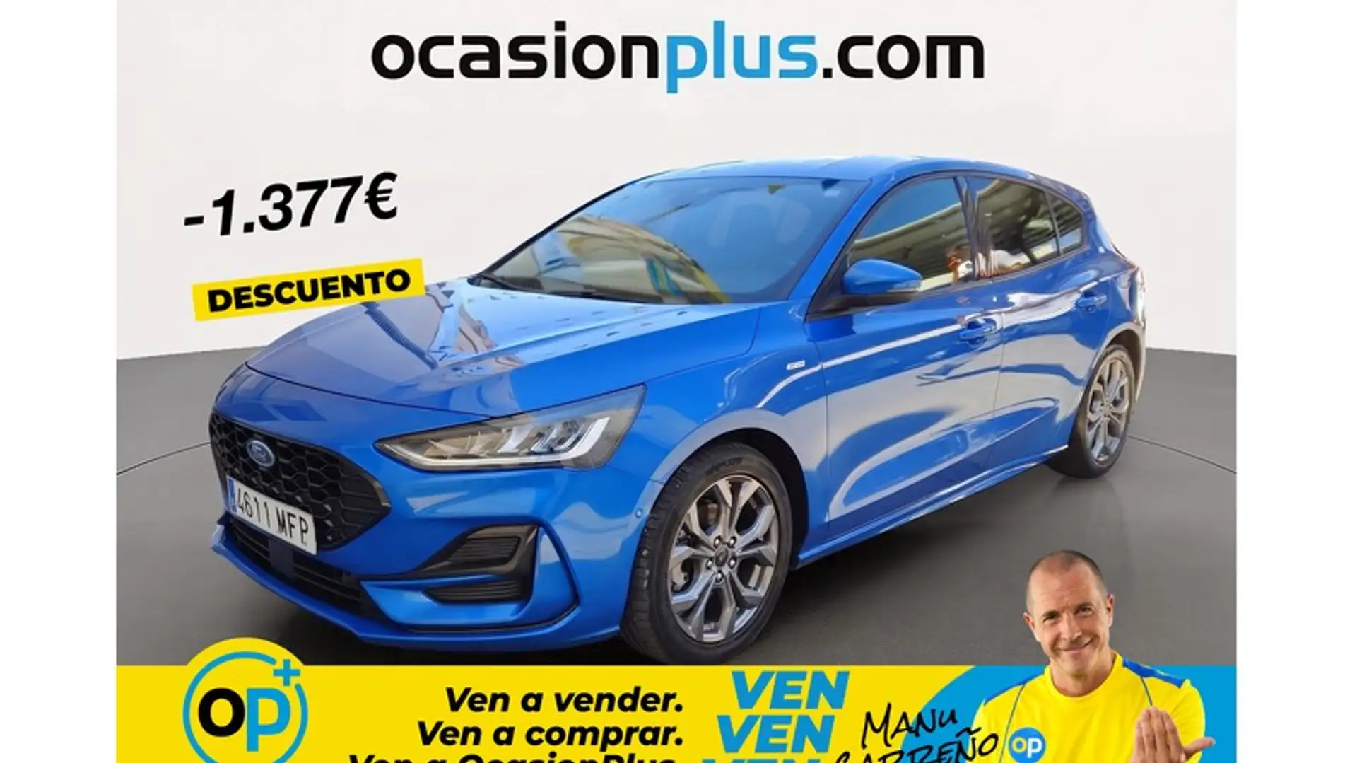 Ford Focus 1.0 Ecoboost MHEV ST-Line 125 Azul - 1