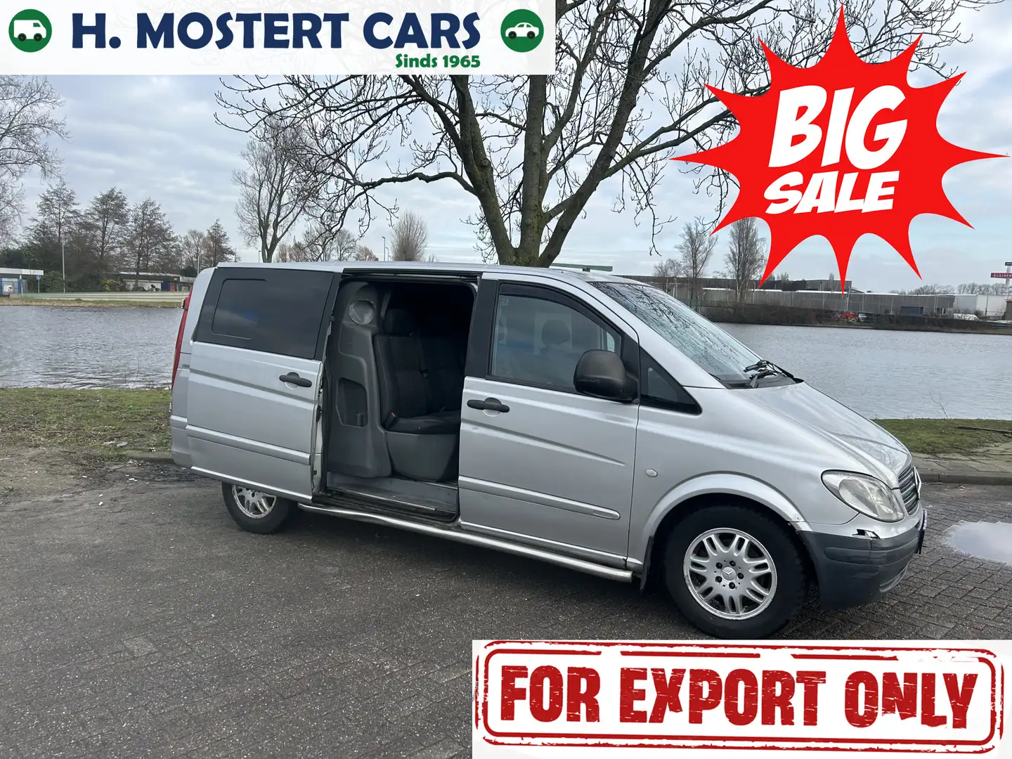 Mercedes-Benz Vito 111 CDI 320 Lang DC luxe * AIRCO * TREKHAAK * APK Zilver - 2