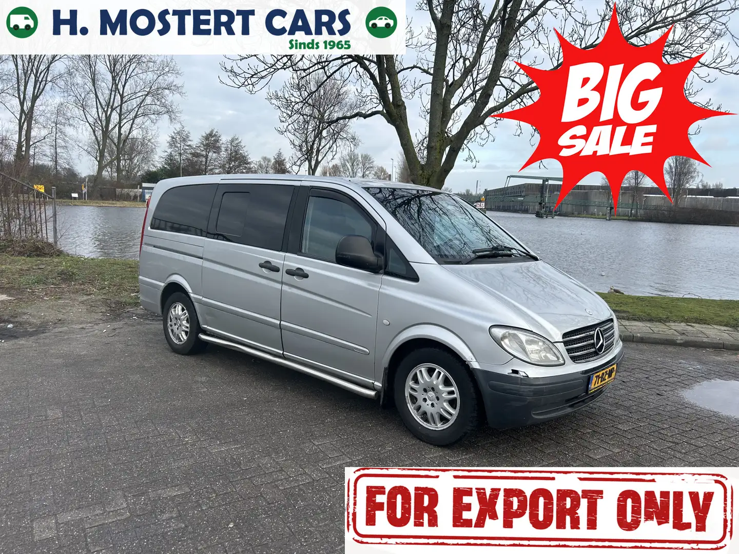 Mercedes-Benz Vito 111 CDI 320 Lang DC luxe * AIRCO * TREKHAAK * APK Zilver - 1