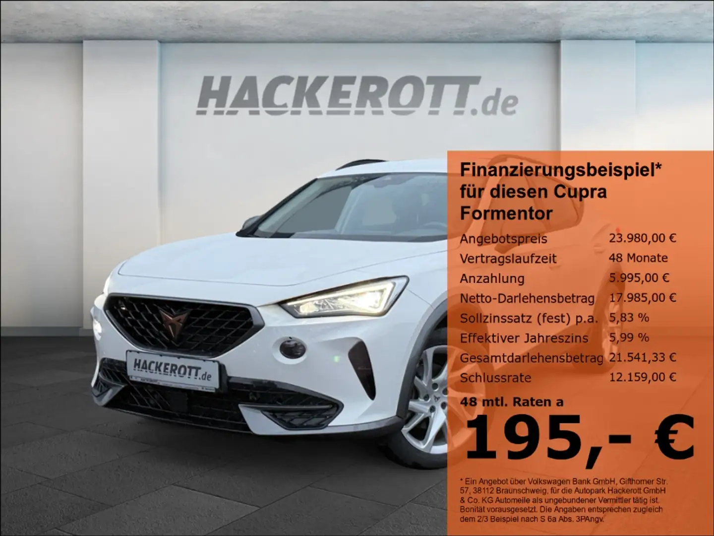 CUPRA Formentor 1.4 e-HYBRID Navi Rückfahrkamera Full Link Winter Weiß - 1