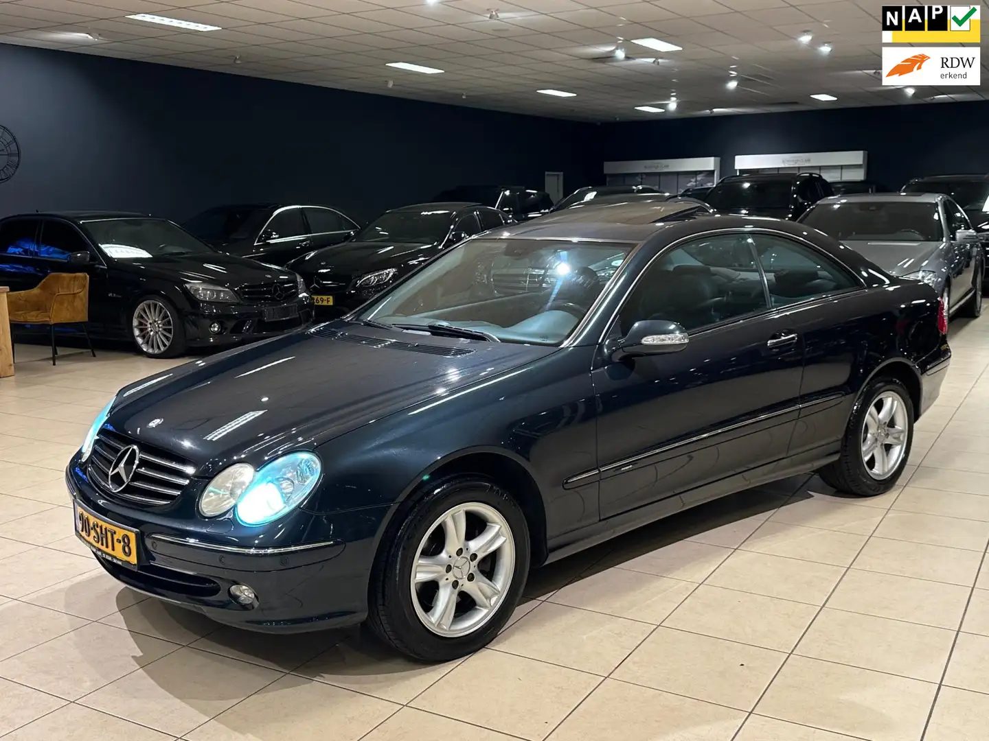 Mercedes-Benz CLK 240 Coupé CLK240 Avantgarde 2Eig.|Automaat|Leder|Opend Noir - 1