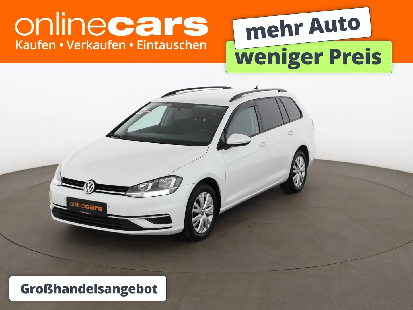 Volkswagen Golf Variant Golf VII Variant 2.0 TDI Comfortline Aut RADAR Weiß - 1
