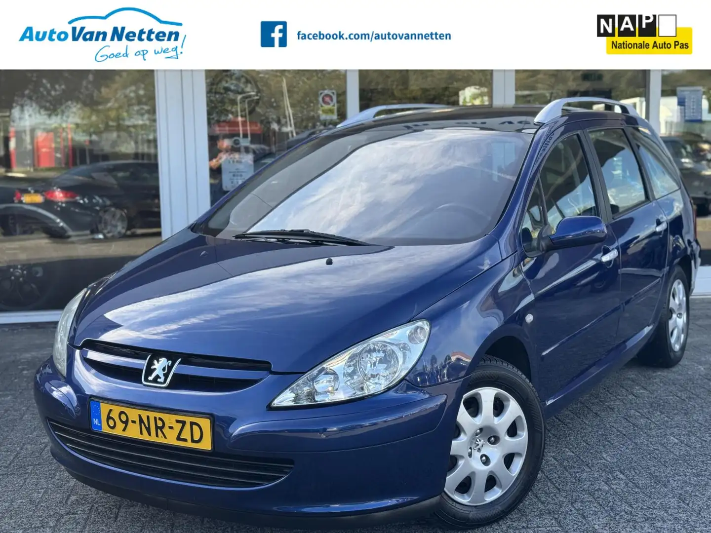 Peugeot 307 SW 1.6 16V 110pk Pack, clima,pdc,trekhaak Blauw - 1