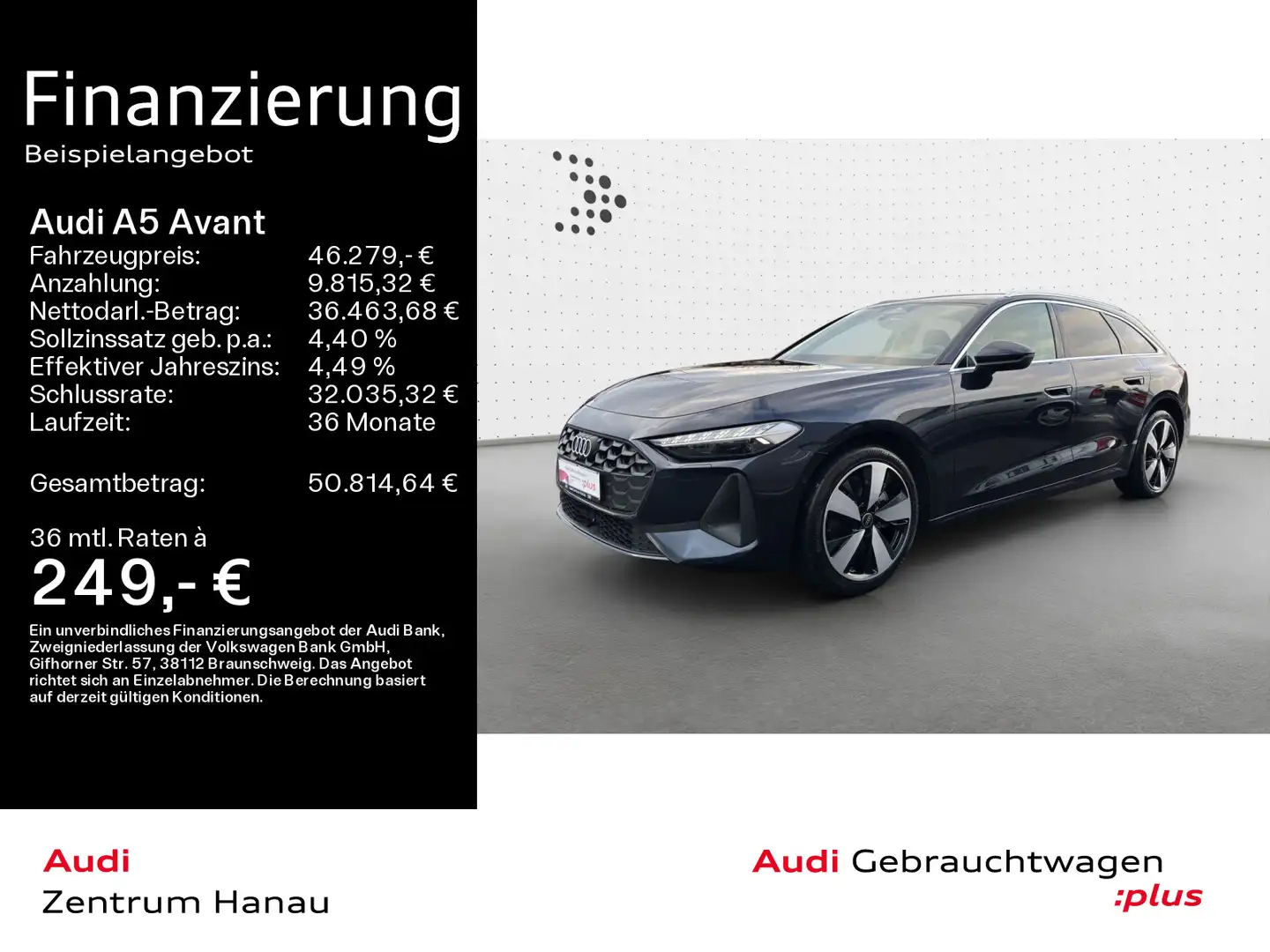 Audi A5 TFSI*NAVI*LED*19ZOLL*AHK*KAMERA*SHZ Blau - 1