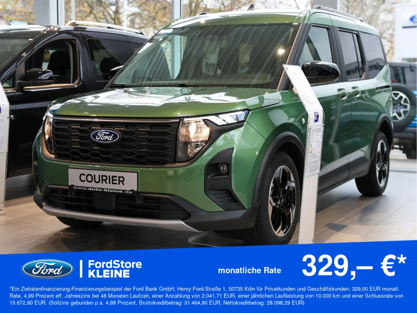 Ford Tourneo Courier 1.0 EcoBoost Active Zöld - 1
