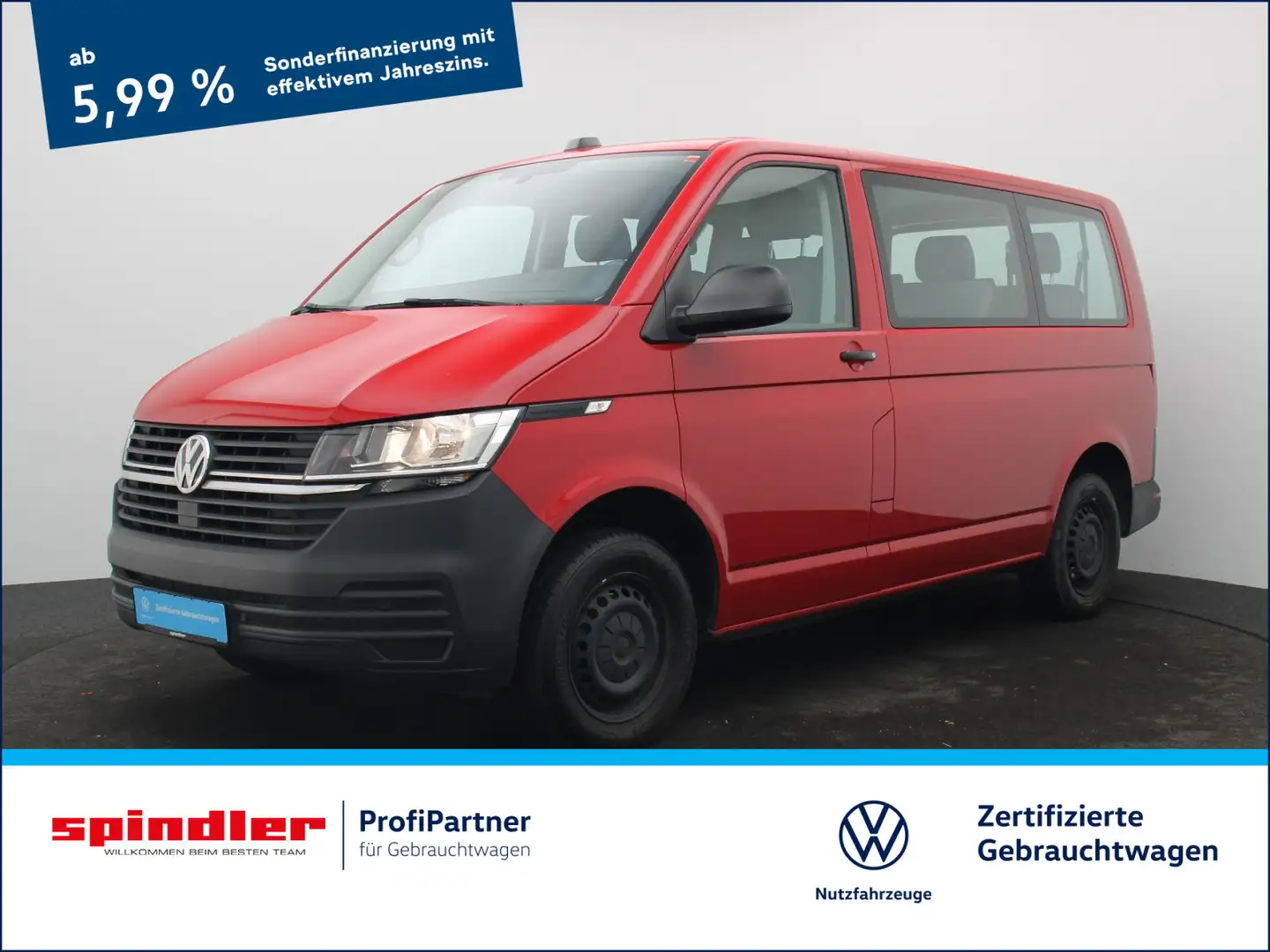 Volkswagen T6.1 Kombi / 9-Sitze, PDC vo & hi , App-Connect Rouge - 1