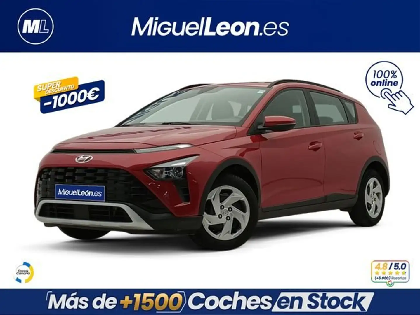 Hyundai BAYON 1.0 T‑GDi 100CV Klass Rojo - 1