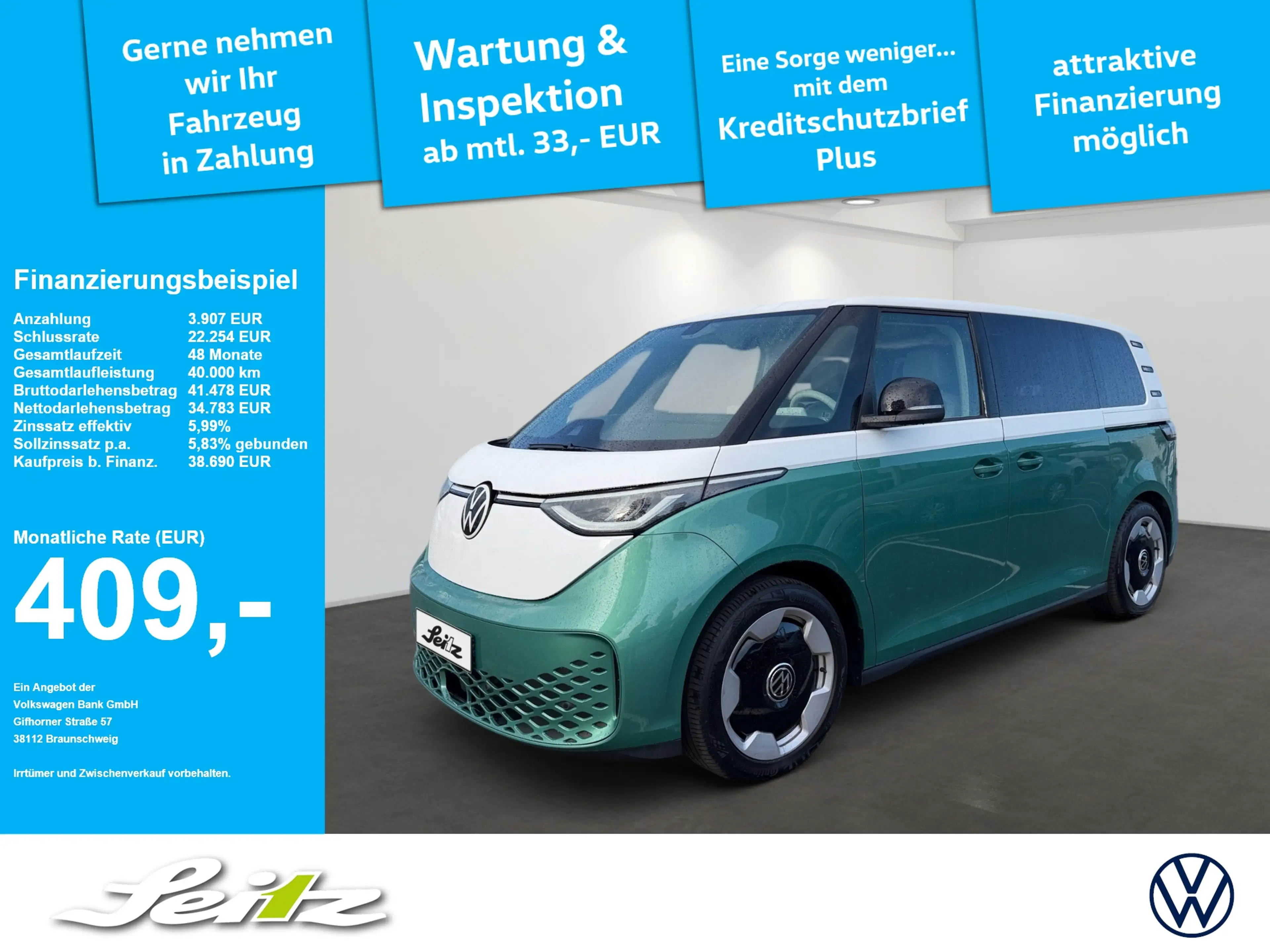 Volkswagen ID. Buzz ID.Buzz Pro *AHK*LED*PDC*NAVI*