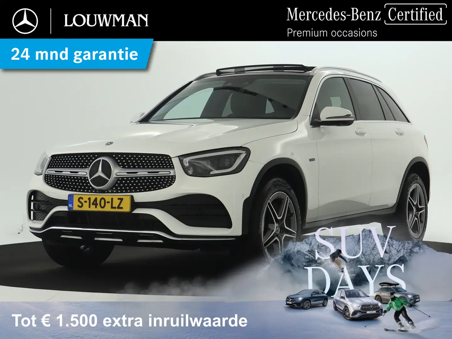 Mercedes-Benz GLC 300 e 4MATIC Premium Plus | Panoramadak | Trekhaak | N Blanc - 1