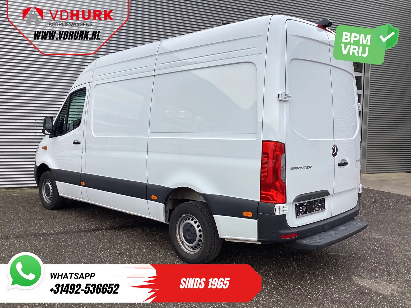 Mercedes-Benz Sprinter 317 CDI Aut. L2H2 3.5t Trekverm./ LED/ Gev. Stoel/ Blanc - 2