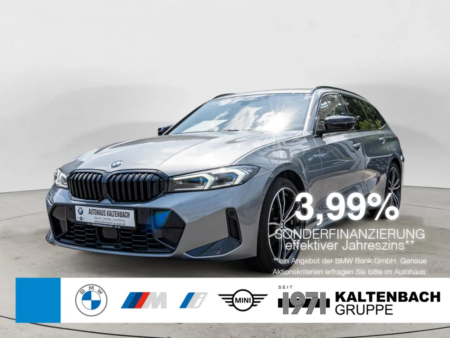 BMW 320 d Touring xDrive M-Sport AHK HUD LED NAVI Grigio - 1