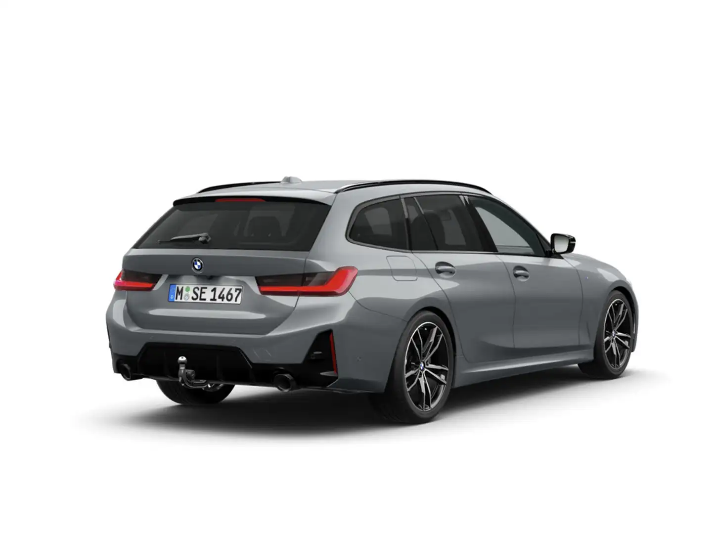 BMW 320 d Touring xDrive M-Sport AHK HUD LED NAVI Grau - 2