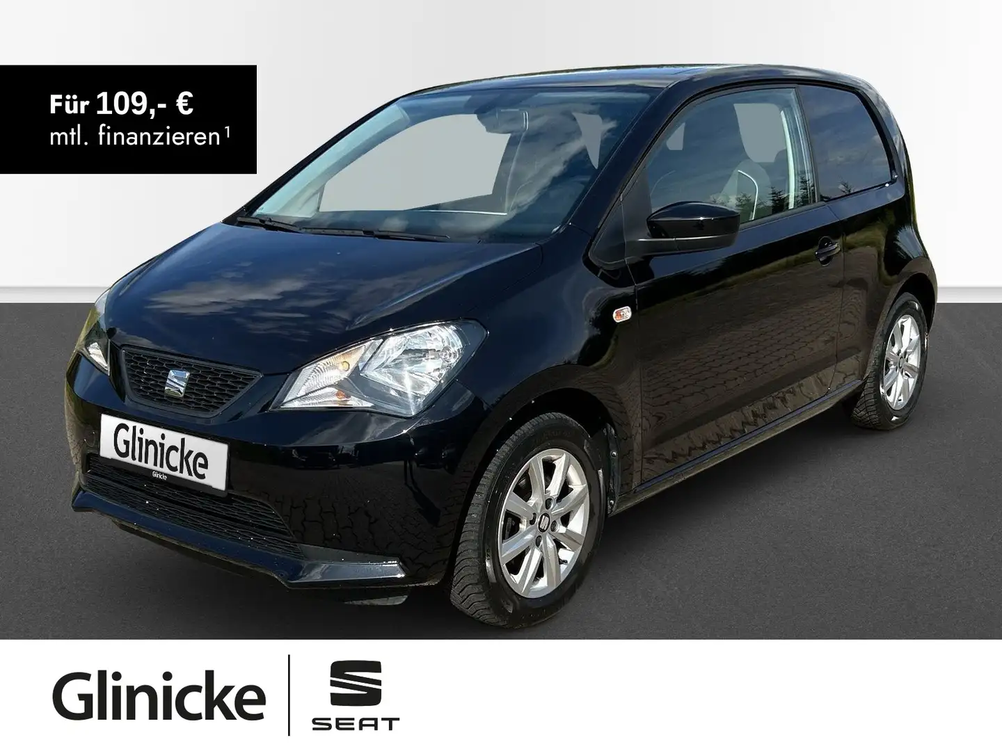SEAT Mii 1.0 Chic Pano PDC Tempomat Klima Sitzheizung Schwarz - 1
