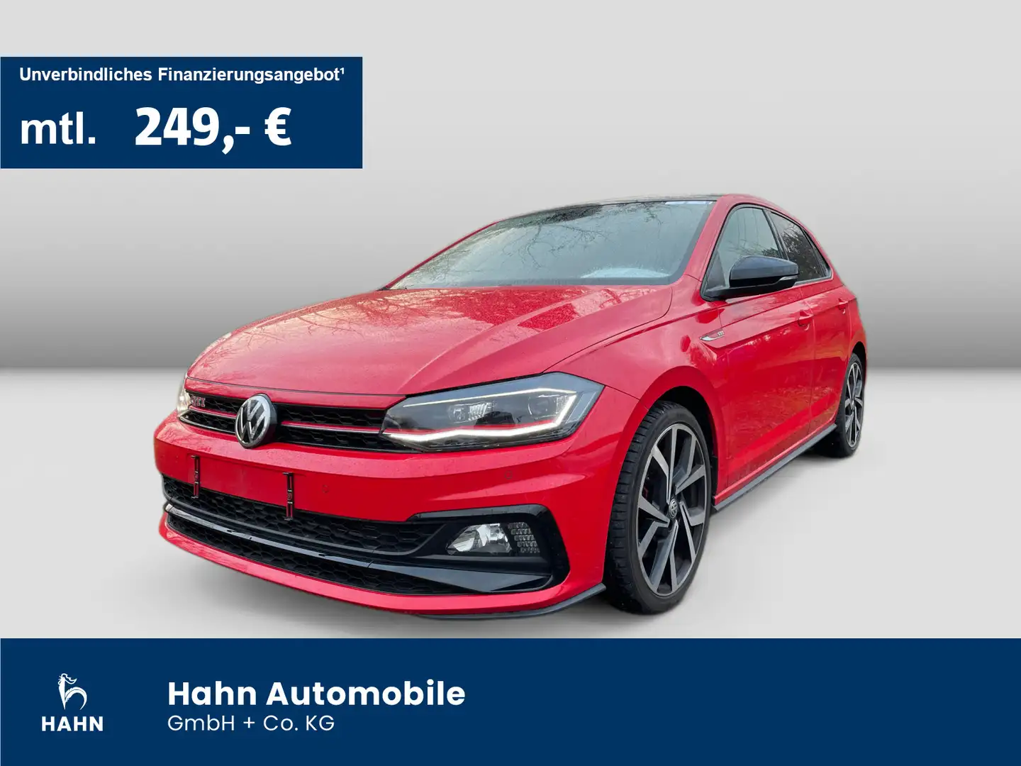 Volkswagen Polo GTI 2.0TSI DSG LED PDC "Brescia 18 Zoll" Rood - 1