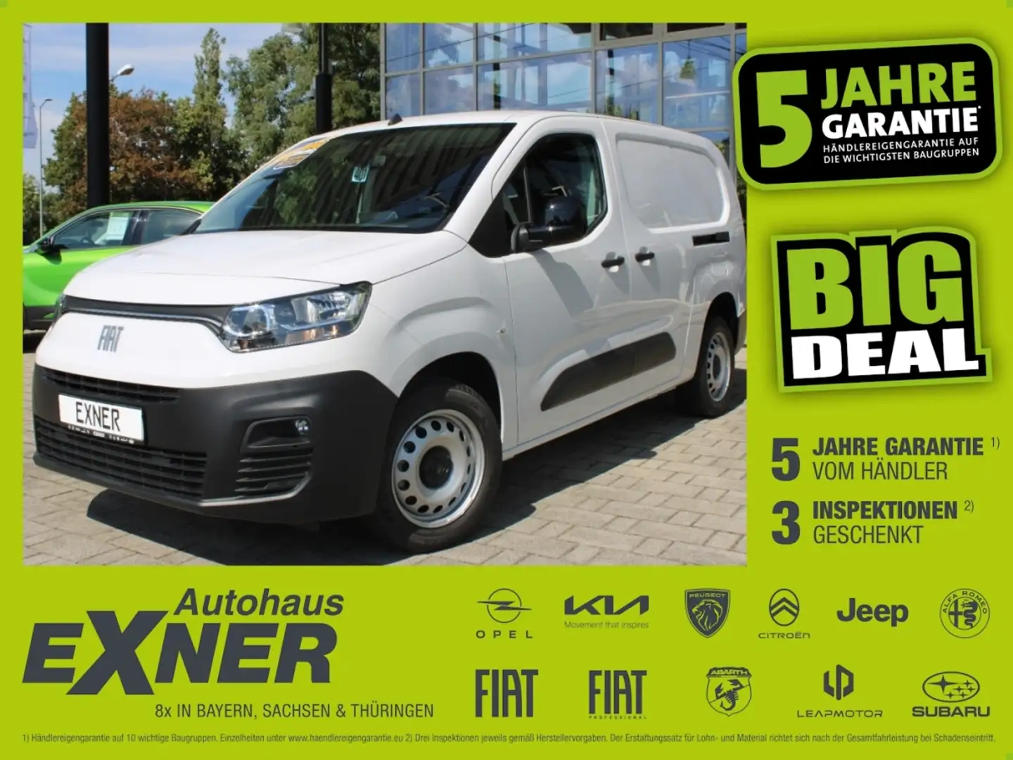 Fiat Doblo L2 1.5 BlueHDi Kasten Navi. Sitzheizung, Blanco - 1