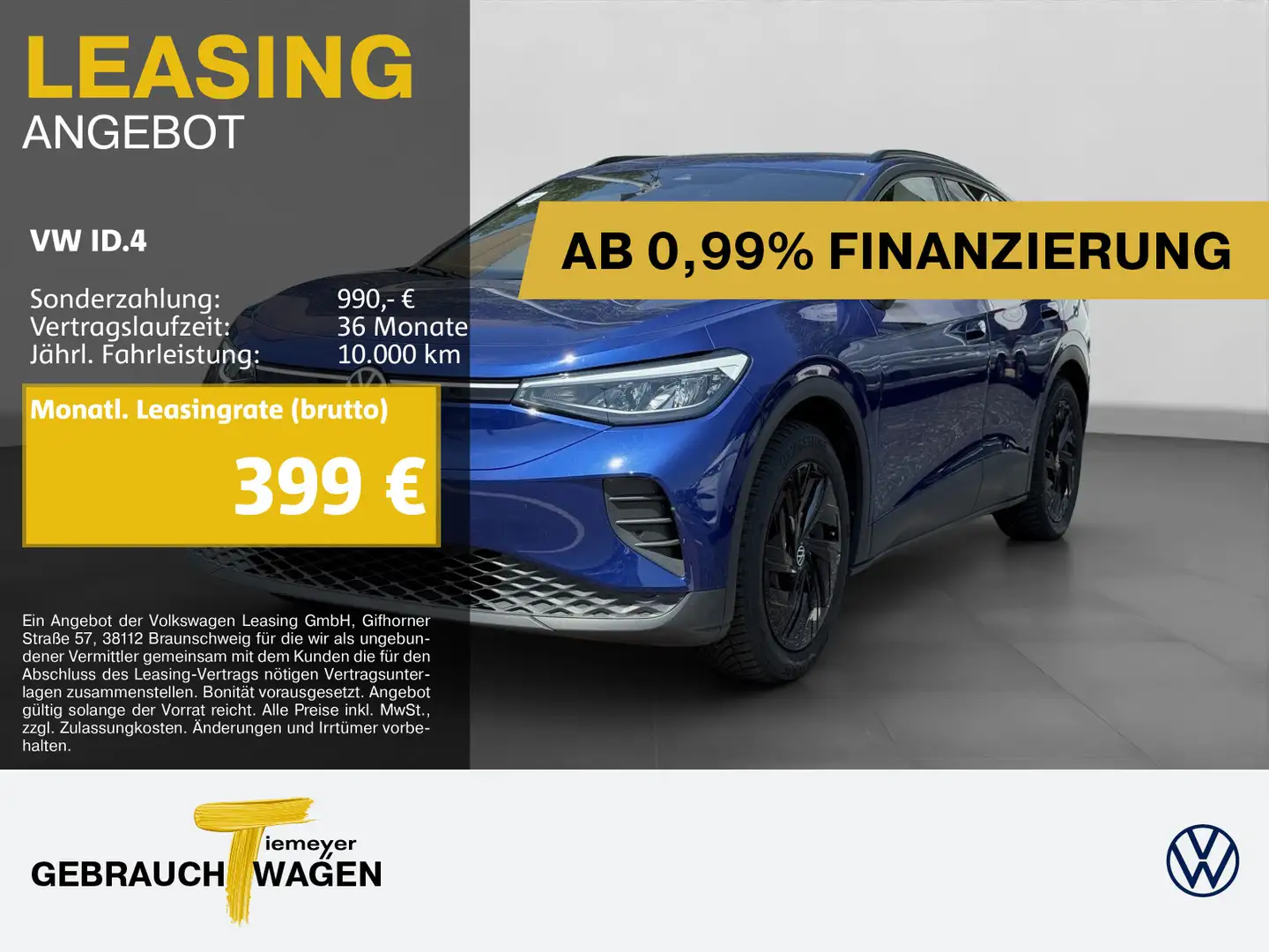 Volkswagen ID.4 ProPerf MOVE LM19 ALCANTARA KAMERA WÄMEP Blau - 1