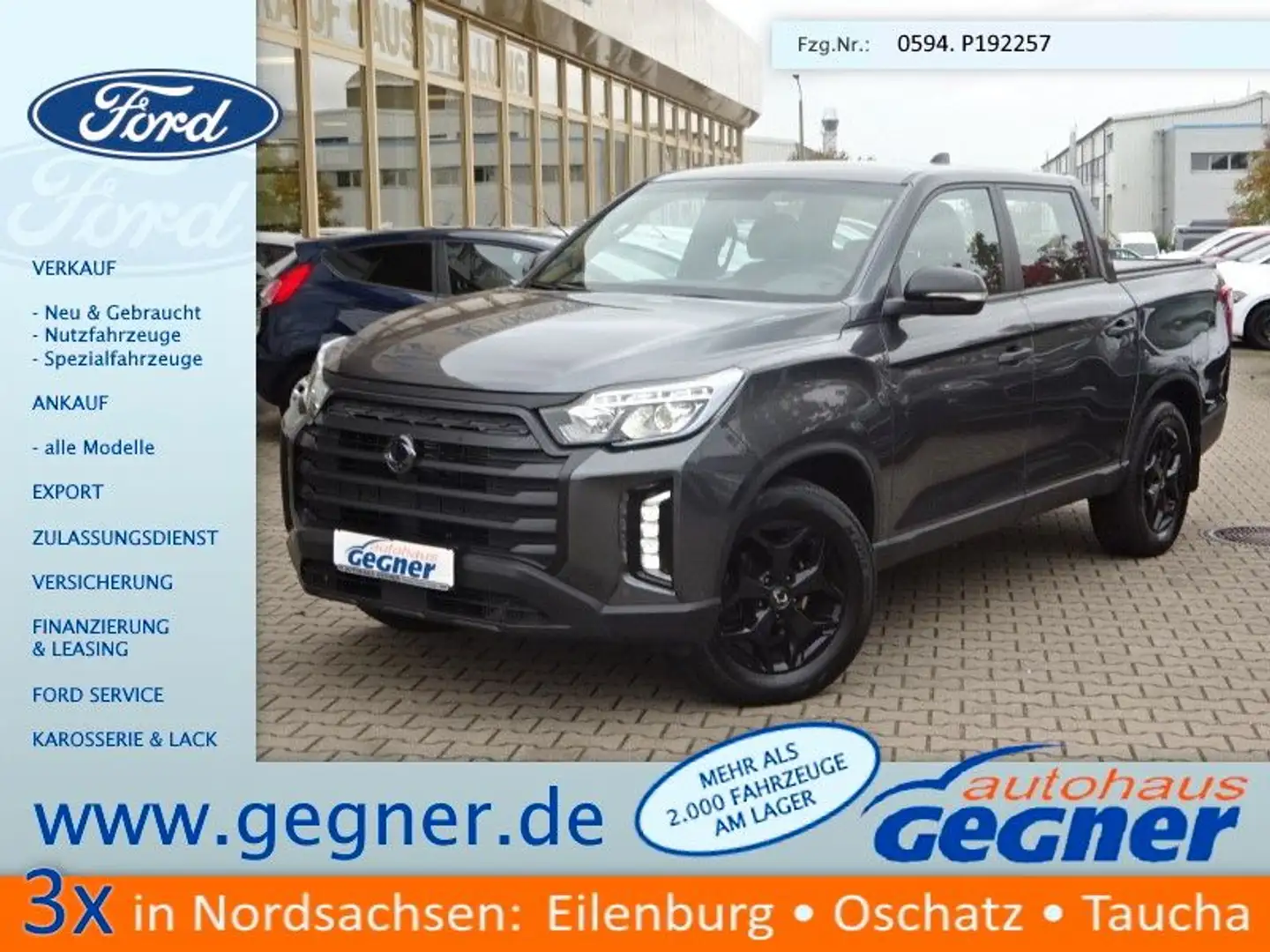 SsangYong Musso Musso 202PS Autm. Sapphire 4WD AHK Navi Grau - 1