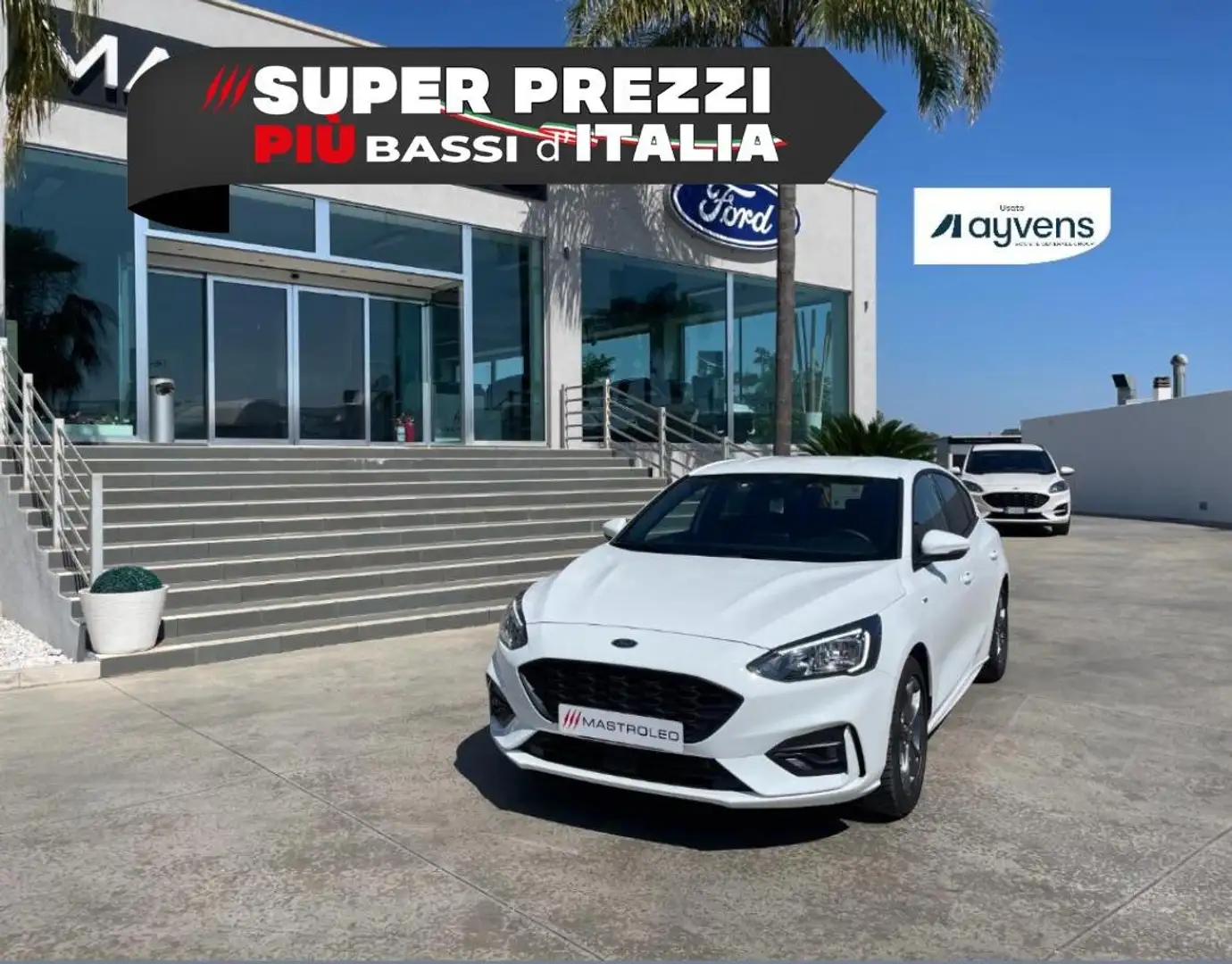 Ford Focus Focus 1.0 ecoboost h 155Cv ST-Line X ,Km Certifica Bianco - 1
