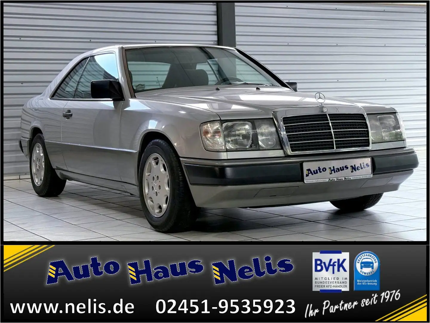 Mercedes-Benz 230 CE nur 56. 000 km 1.Hand RC SHD ABS Серебристый - 1