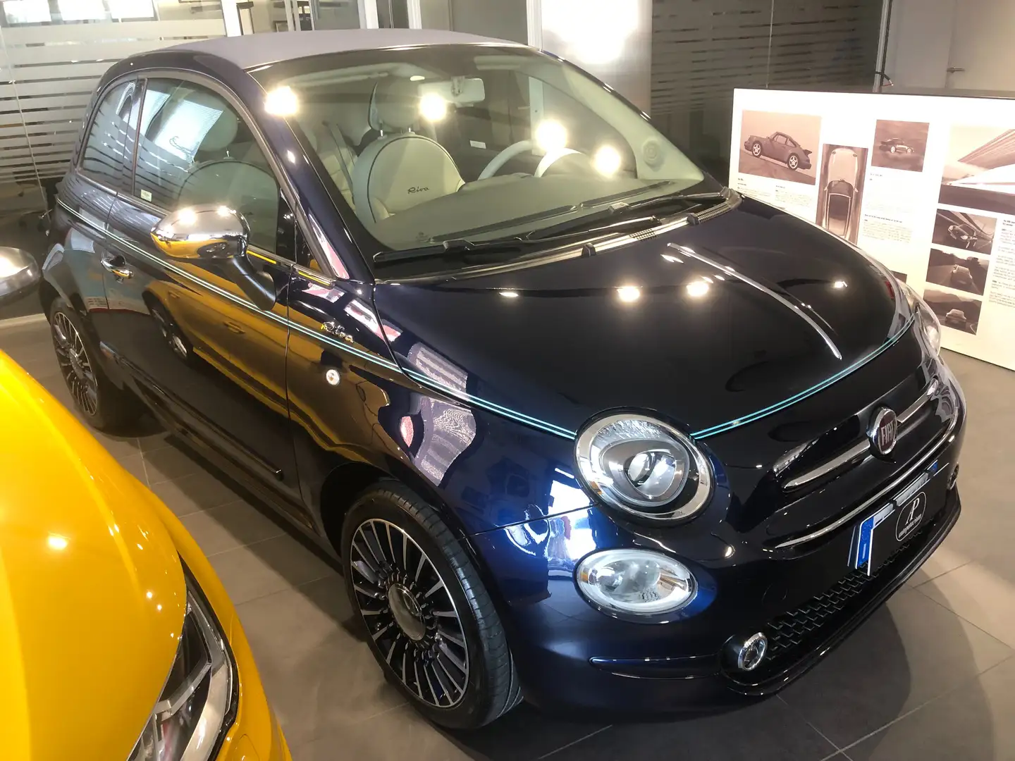 Fiat 500C 500 III 2015 1.2 Riva 69cv Blau - 2