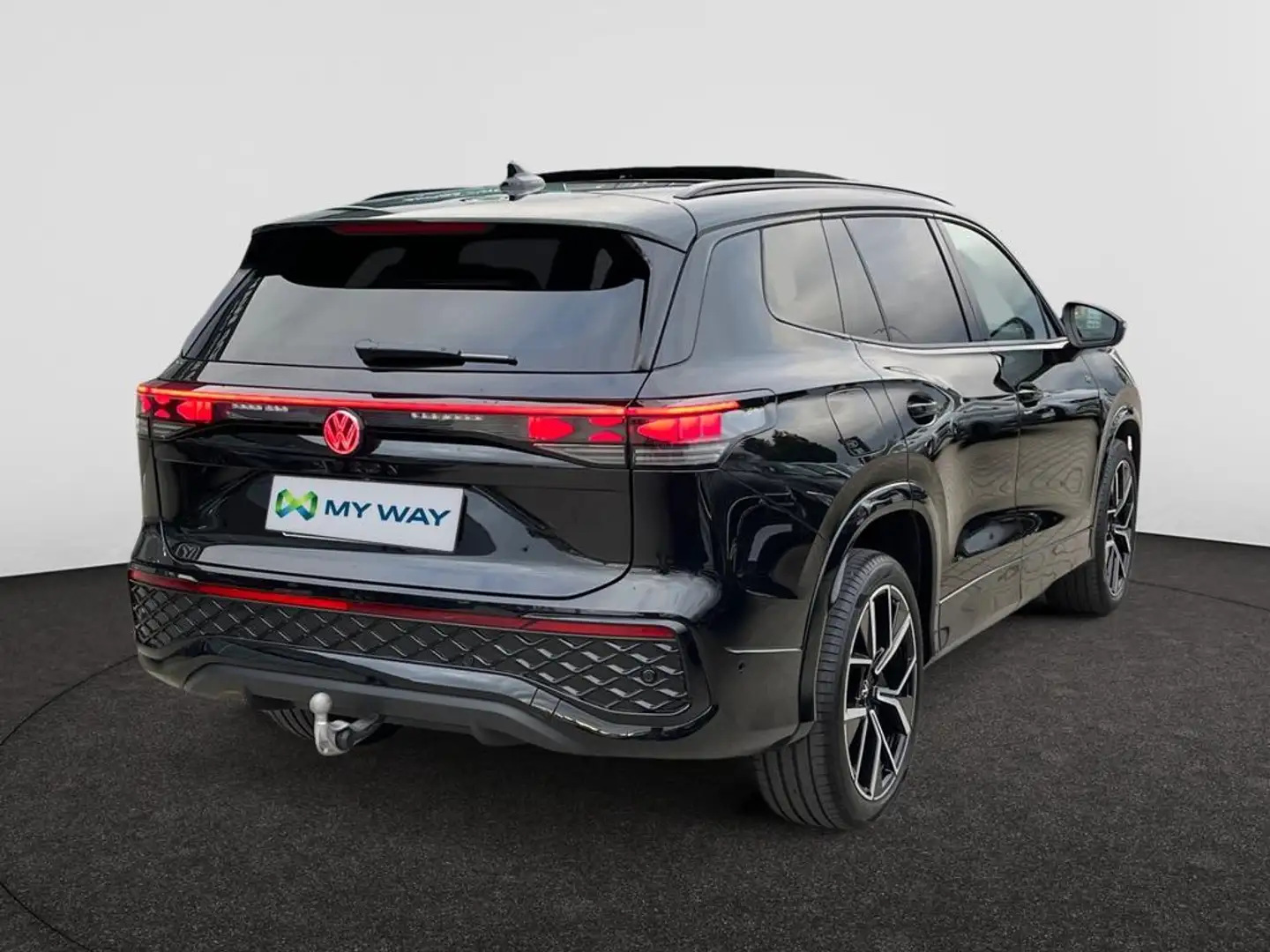 Volkswagen Tayron R-LINE*AUTOMAAT*150PK*7 ZITPL.*TREKHAAK*CARPLAY*TOPWAY.BE Noir - 2