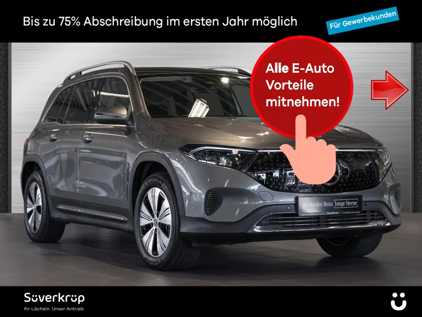 Mercedes-Benz EQB 300 4M , PROGRESSIVE MEMO DISTR KAMERA PANO Grau - 1