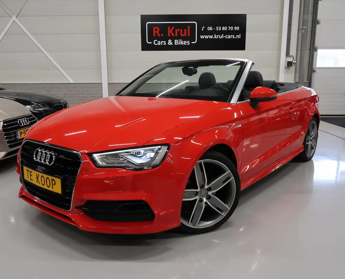 Audi A3 Cabriolet 1.4 TFSI Amb. Pro Line S 2x S-Line Airco Rood - 1
