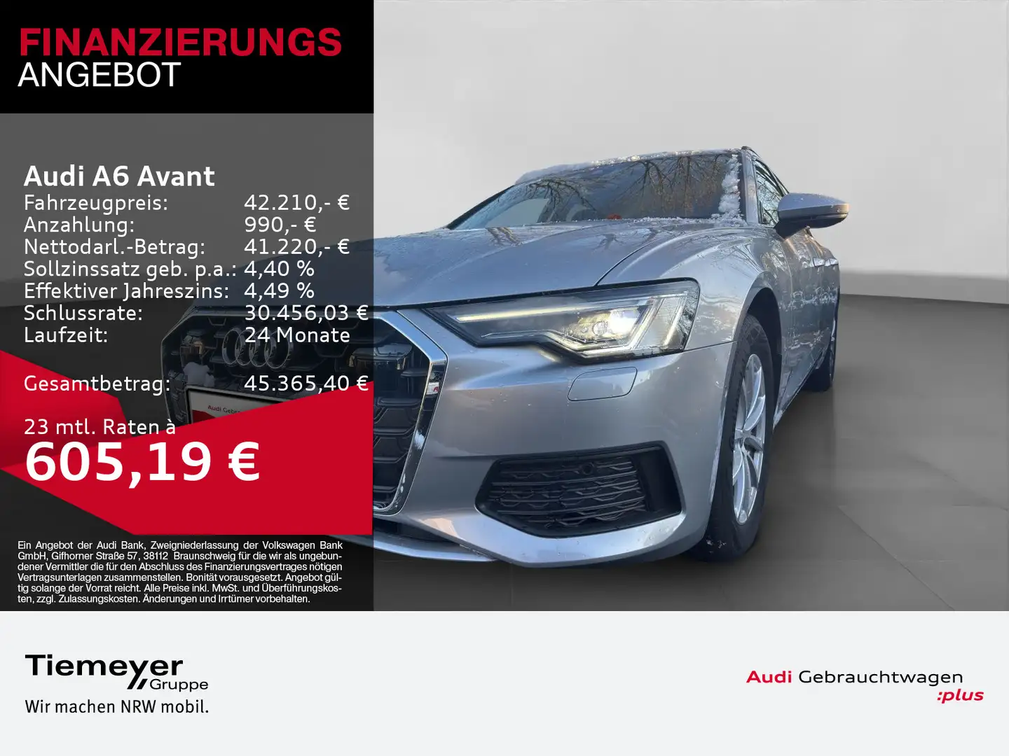 Audi A6 35 TDI MATRIX NAVI+ SITZHZG AUDI-SOUND Silber - 1