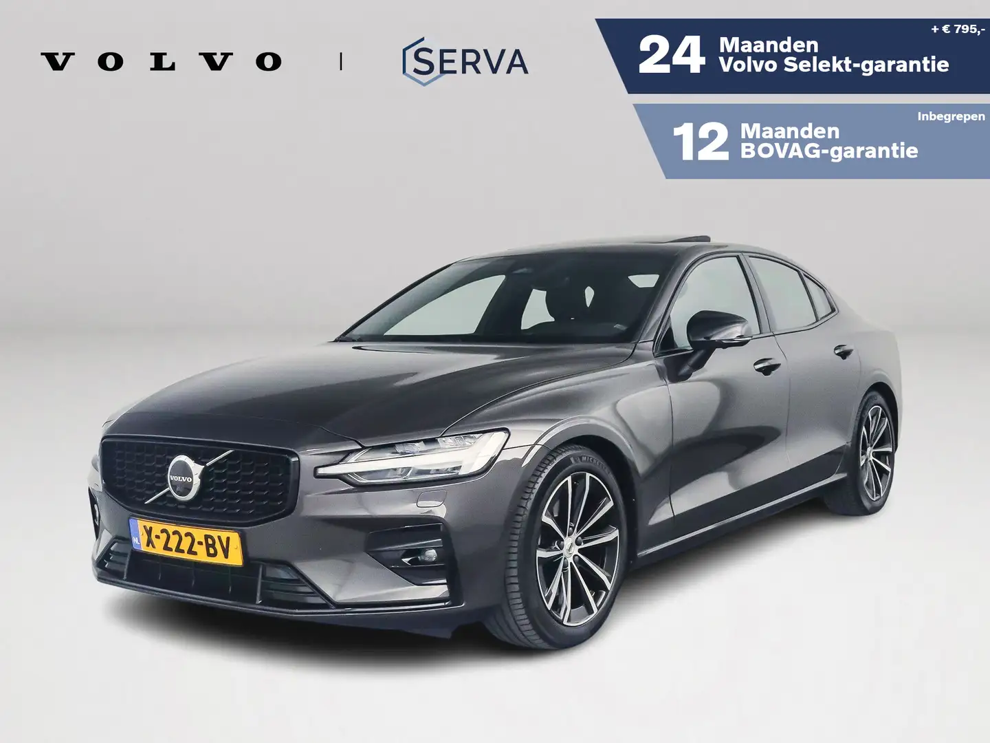Volvo S60 B4 Aut. Ultimate Dark | Panoramadak | 360º camera Grijs - 1