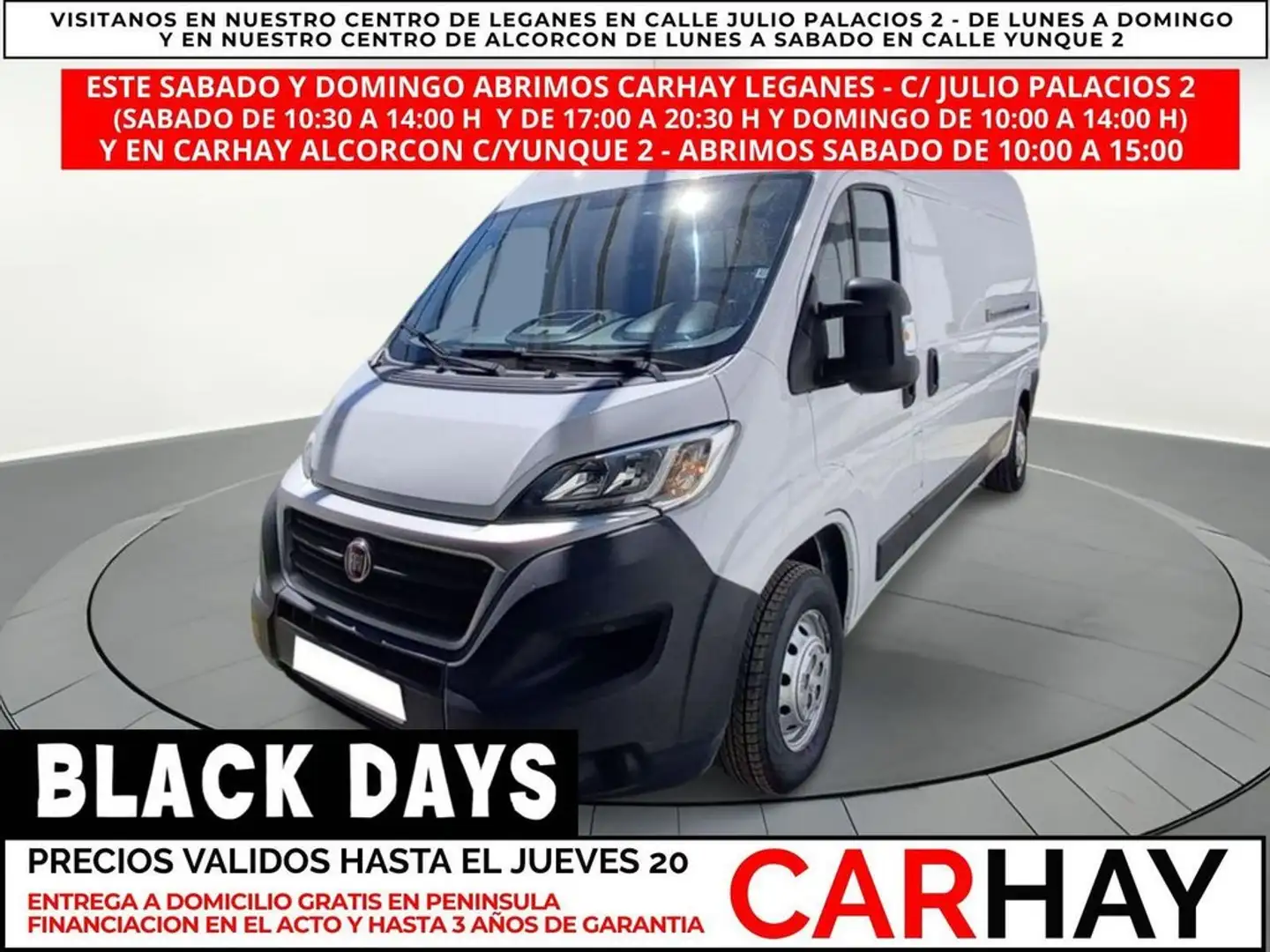 Fiat Ducato FURGÓN 2.0 Mjet L3H2 (EU6) Weiß - 1