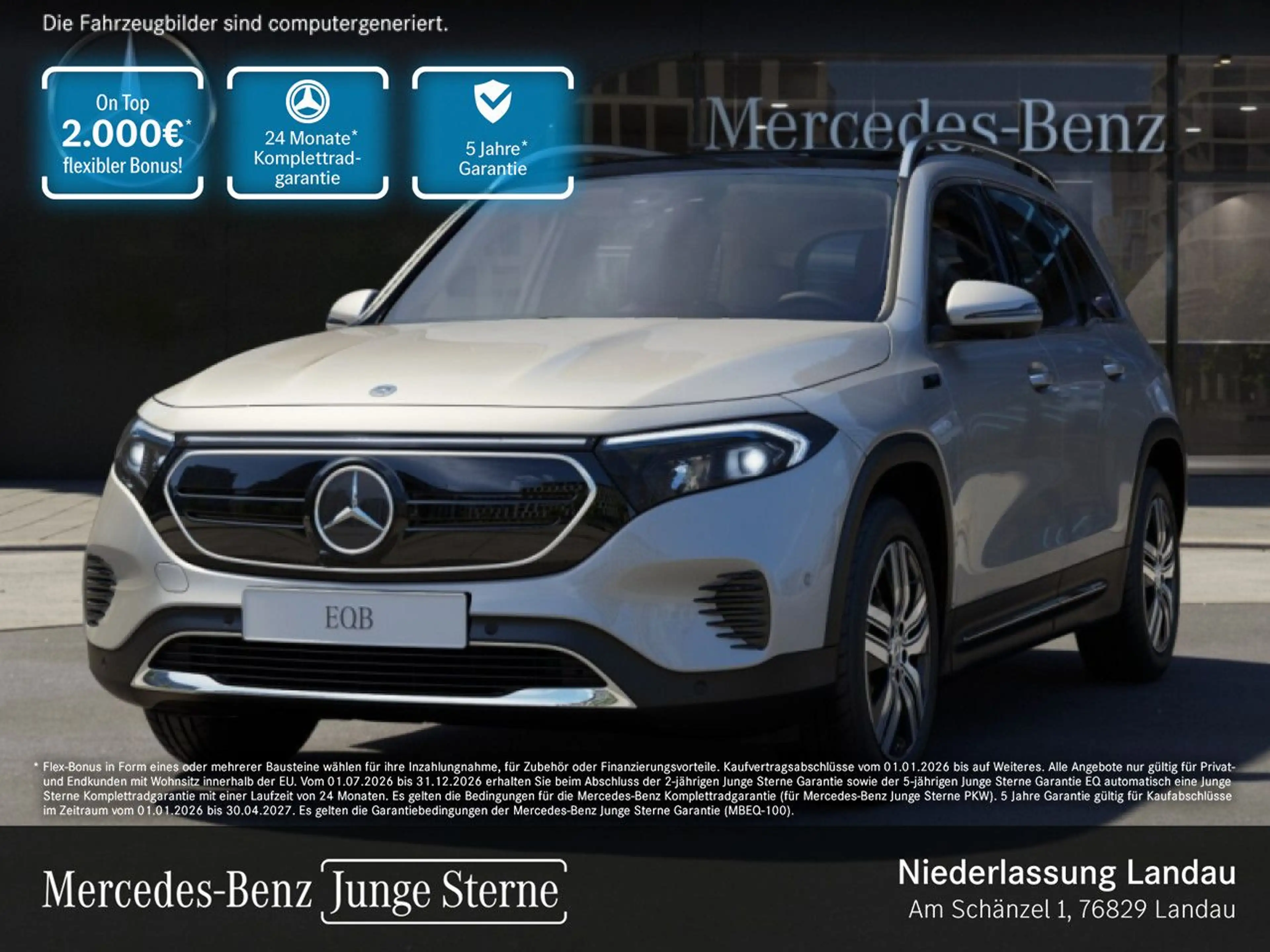 Mercedes-Benz EQB 300 4M PROG+PLUS-PAKET+PANO+360+EDW+KEYLESS