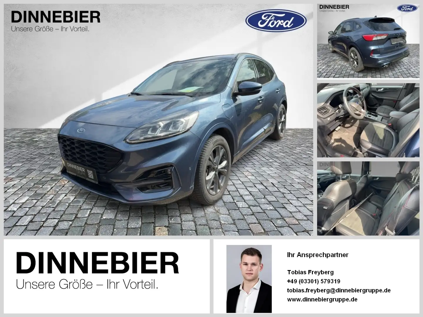 Ford Kuga ST-Line X LED+Navi+Kamera+Winterpaket Bleu - 1