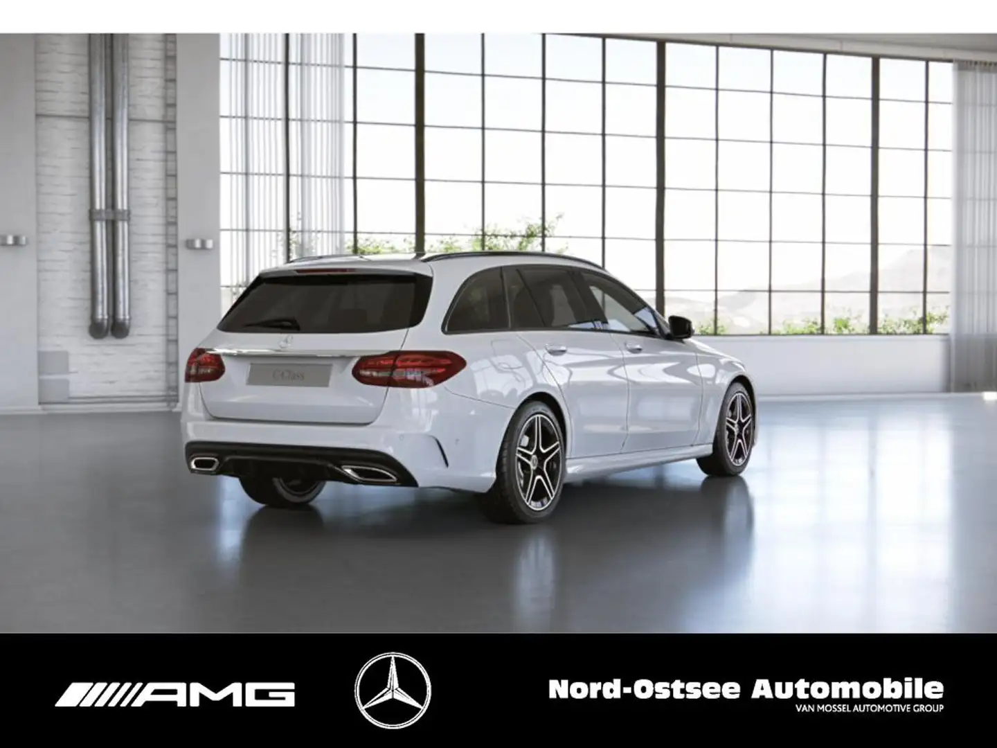 Mercedes-Benz C 220 d T AMG NIGHT KAMERA LED DISTRO DAB NAVI Alb - 2