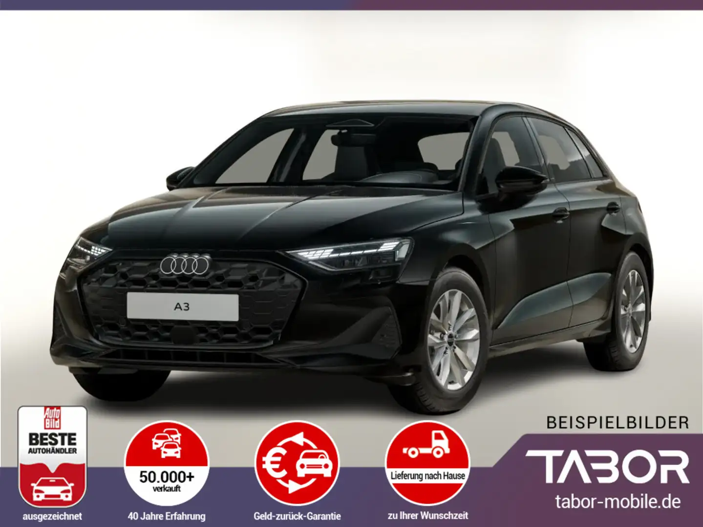 Audi A3 Sportback LED SHZ Nav VirCo ACC Kam UVP-29%* Schwarz - 1
