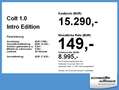 Mitsubishi Colt 1.0 Intro Edition FLA Navi KlimaA Leder LED Schwarz - thumbnail 4
