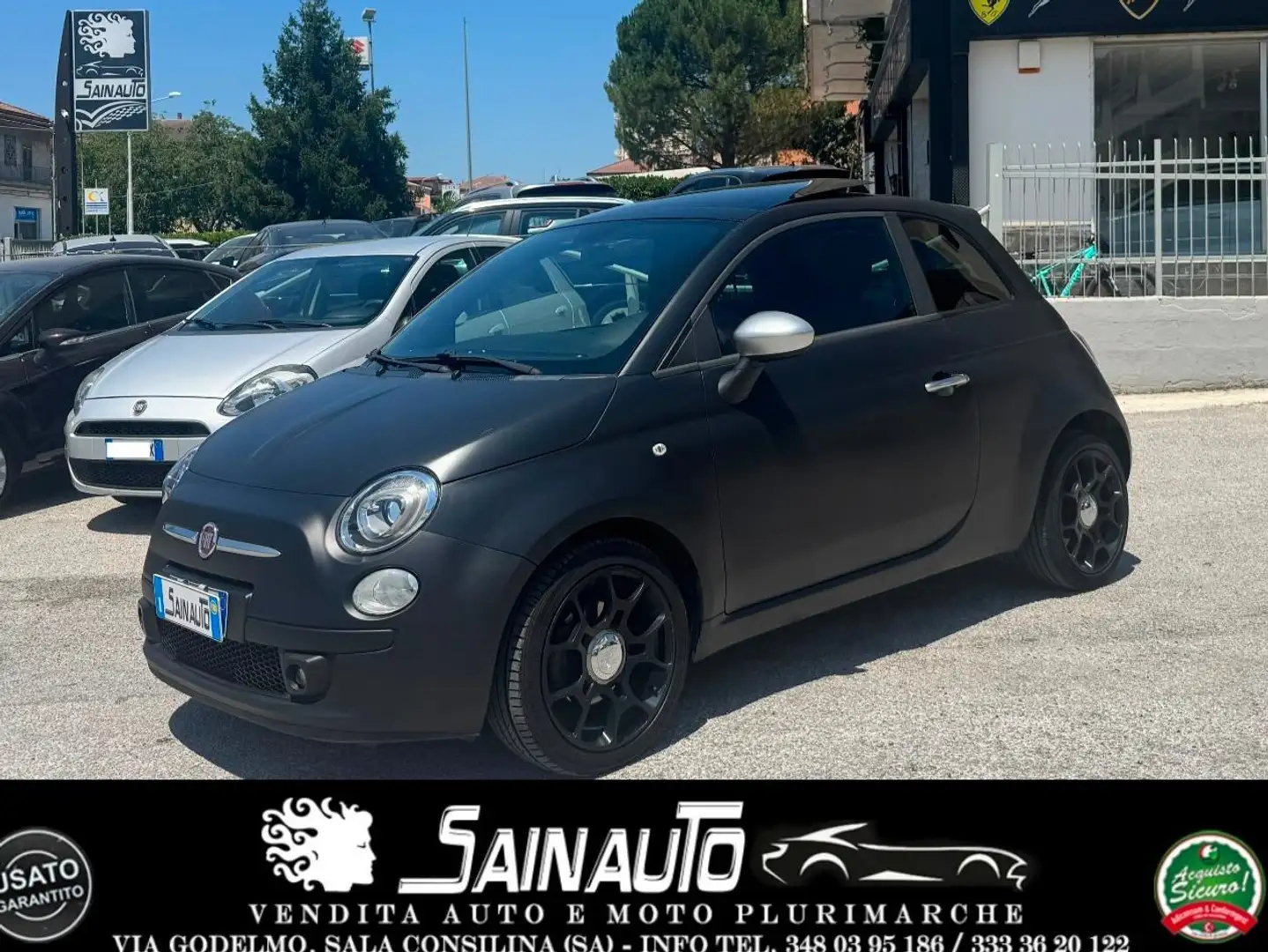Fiat 500 Fiat 500 1.3 Multijet 16V 95 CV Sport MATT BLACK Noir - 1
