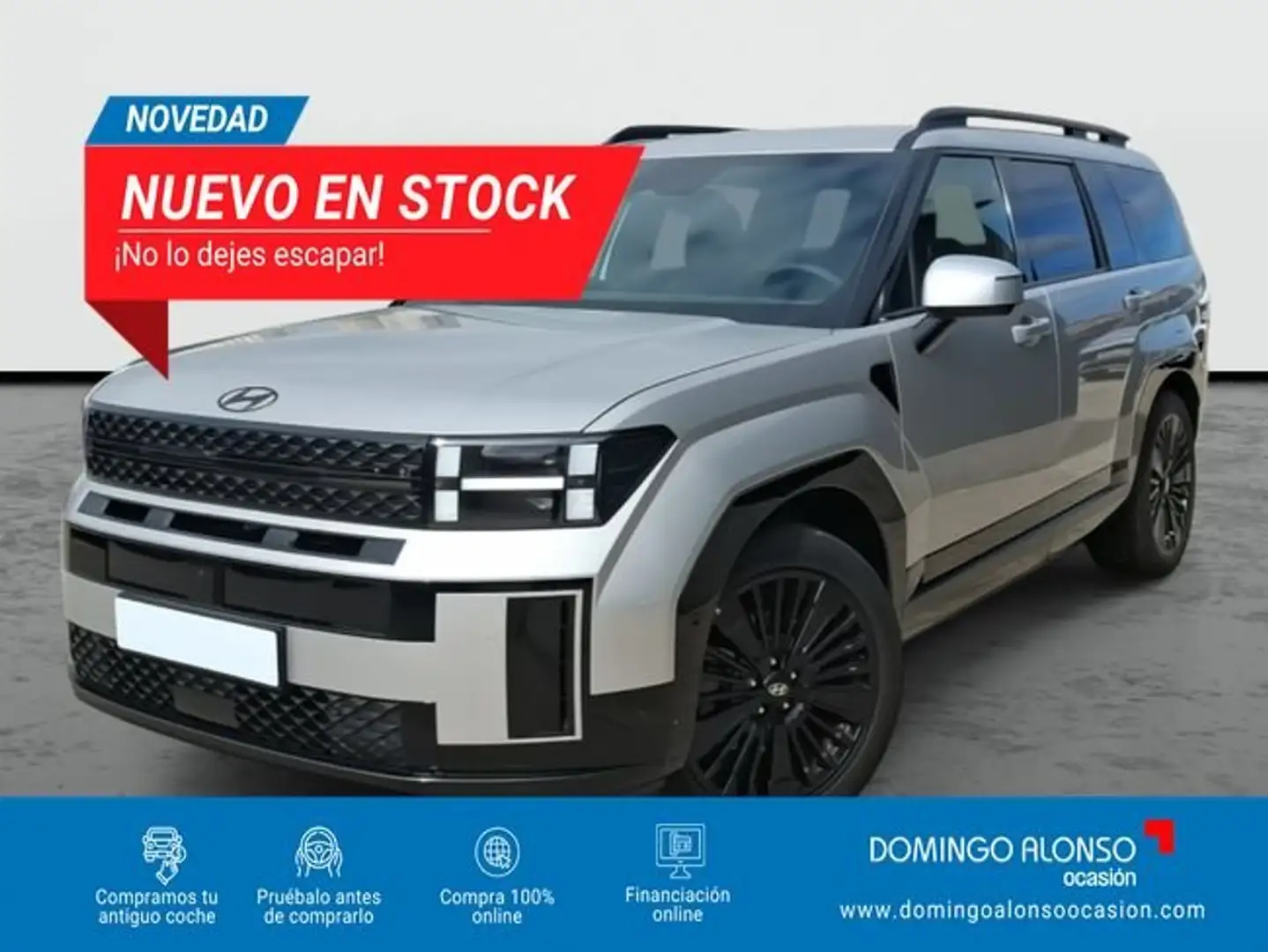 Hyundai SANTA FE Nuevo Híbrido enchufable 1.6 T-GDi (253 CV) AT6 Plateado - 1