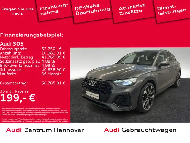 Audi SQ5 3.0 TDI quattro MatrixLED B&O Kamera AHK Luf