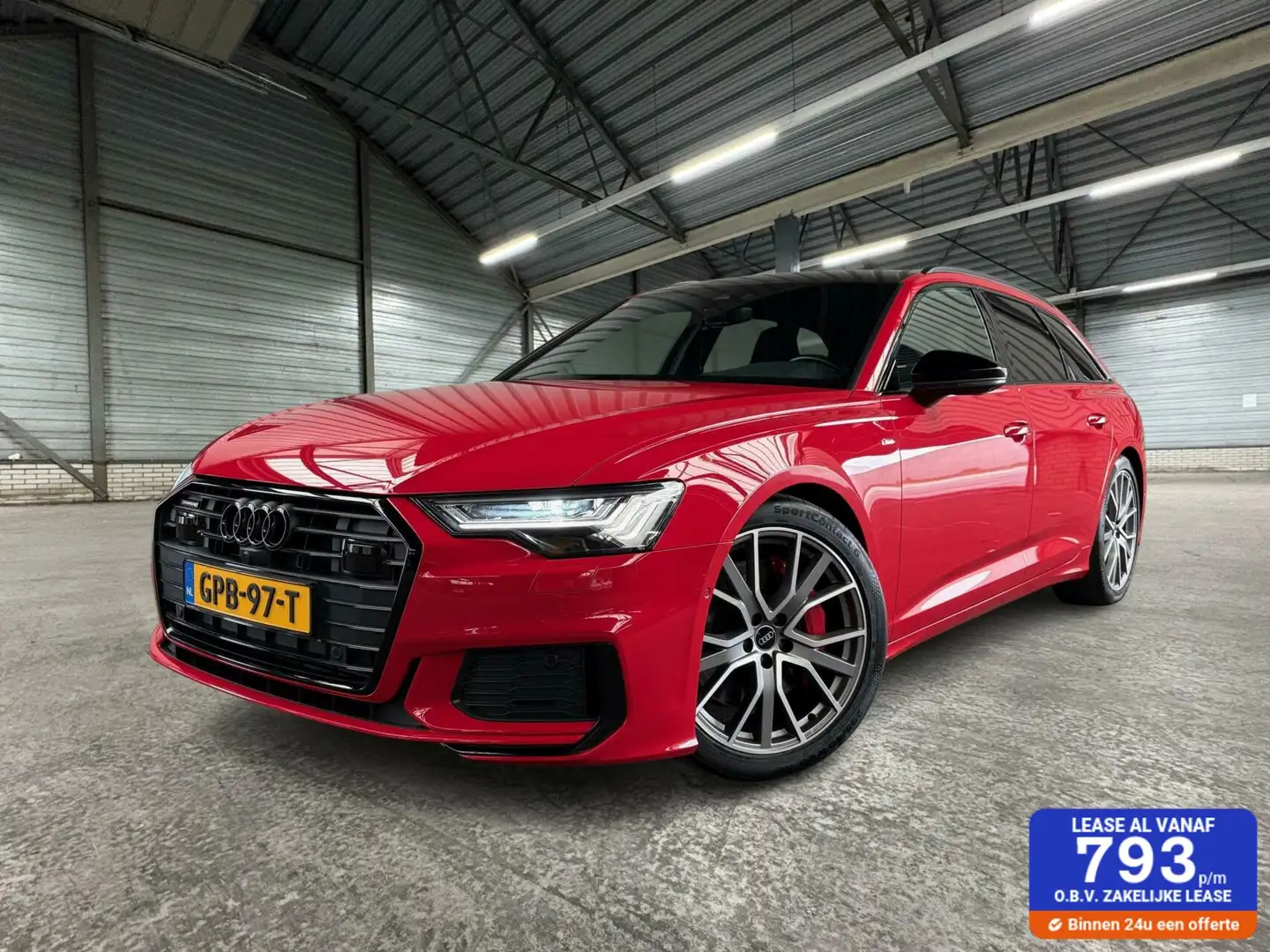 Audi A6 Avant 55 TFSI-e S Line | Uniek mooi | Pano | B&O | Rood - 1