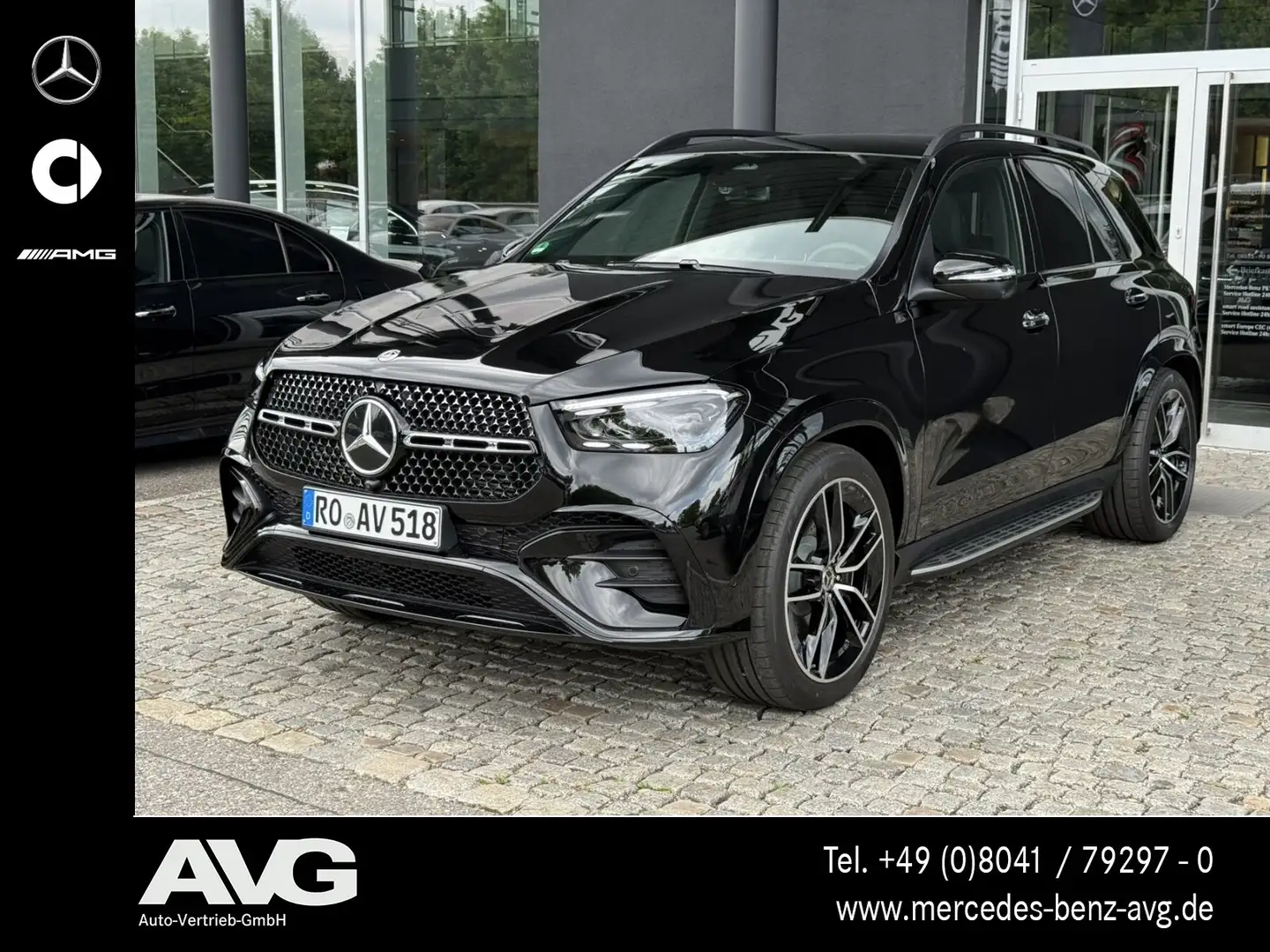 Mercedes-Benz GLE 450 GLE 450 d 4M AMG Pano HuD Stndhzg AHK Air 360° Negro - 1