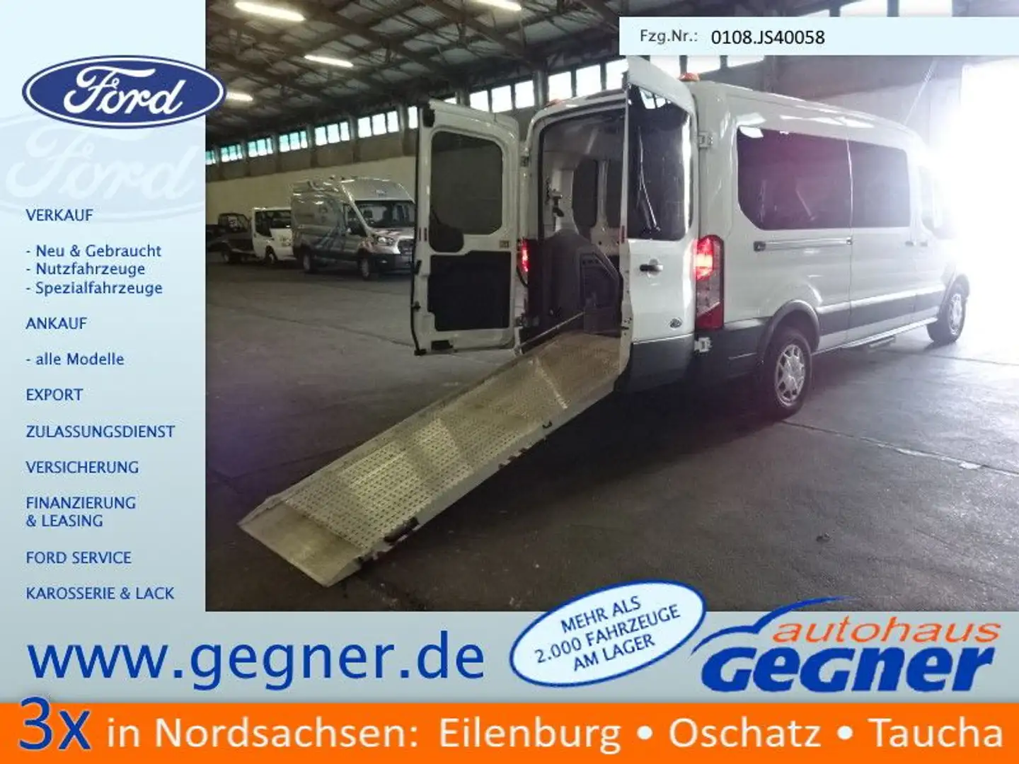 Ford Transit Kombi 350 L3H2 Trend BTW  KMP Flexboden Weiß - 1