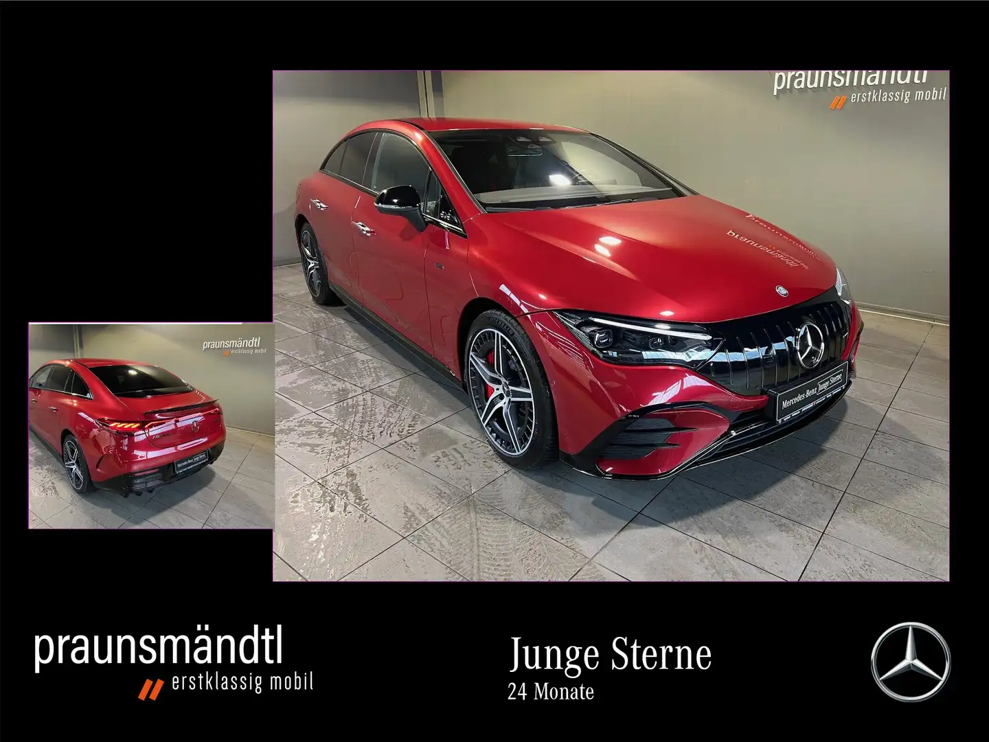 Mercedes-Benz EQE 53 4M+ AMG Night II MBUX/Sound/AHK/Distr/360 Schwarz - 1