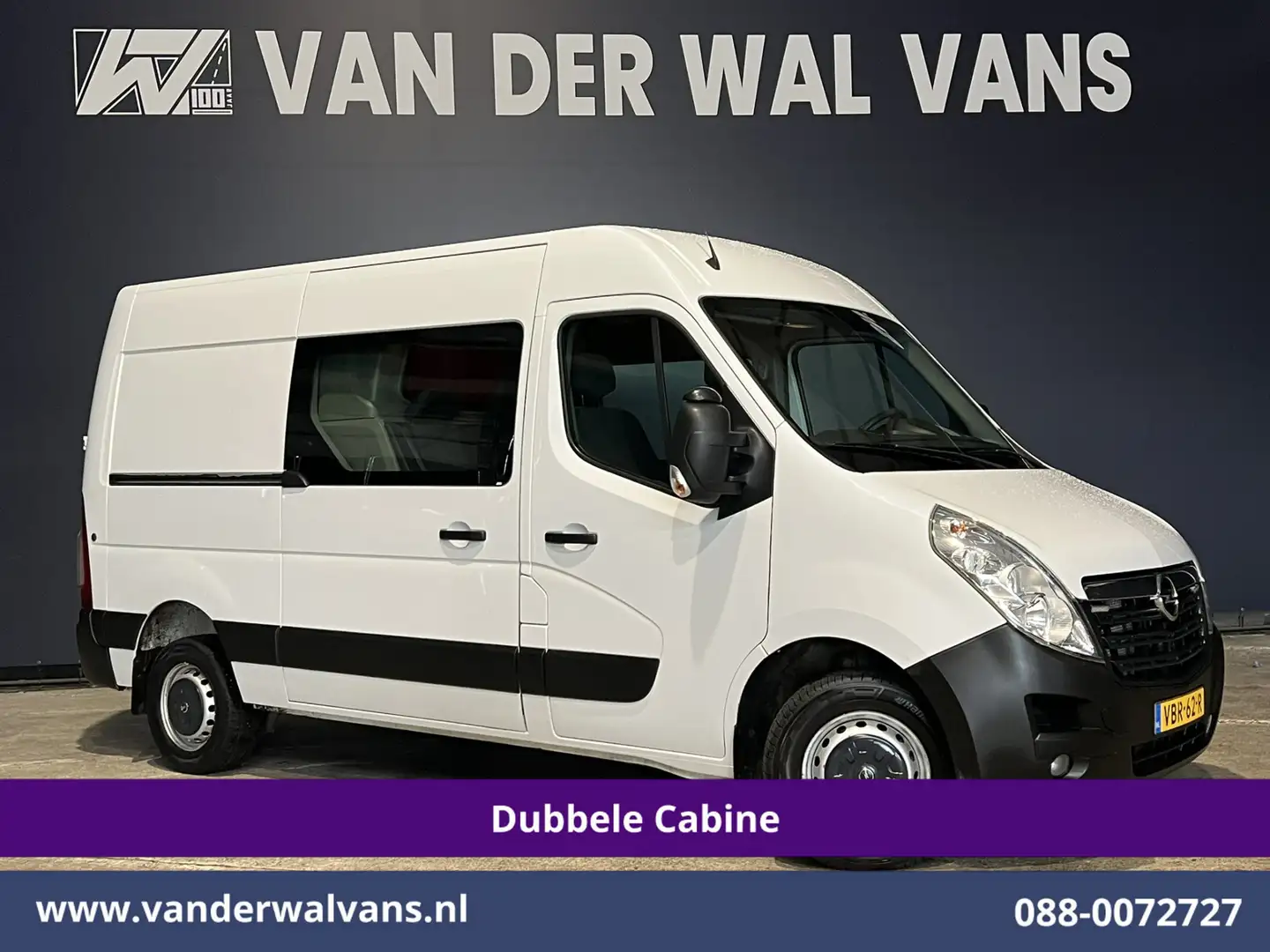Opel Movano 2.3 CDTI 146pk L2H2 Dubbele Cabine Euro6 Airco | C Wit - 1