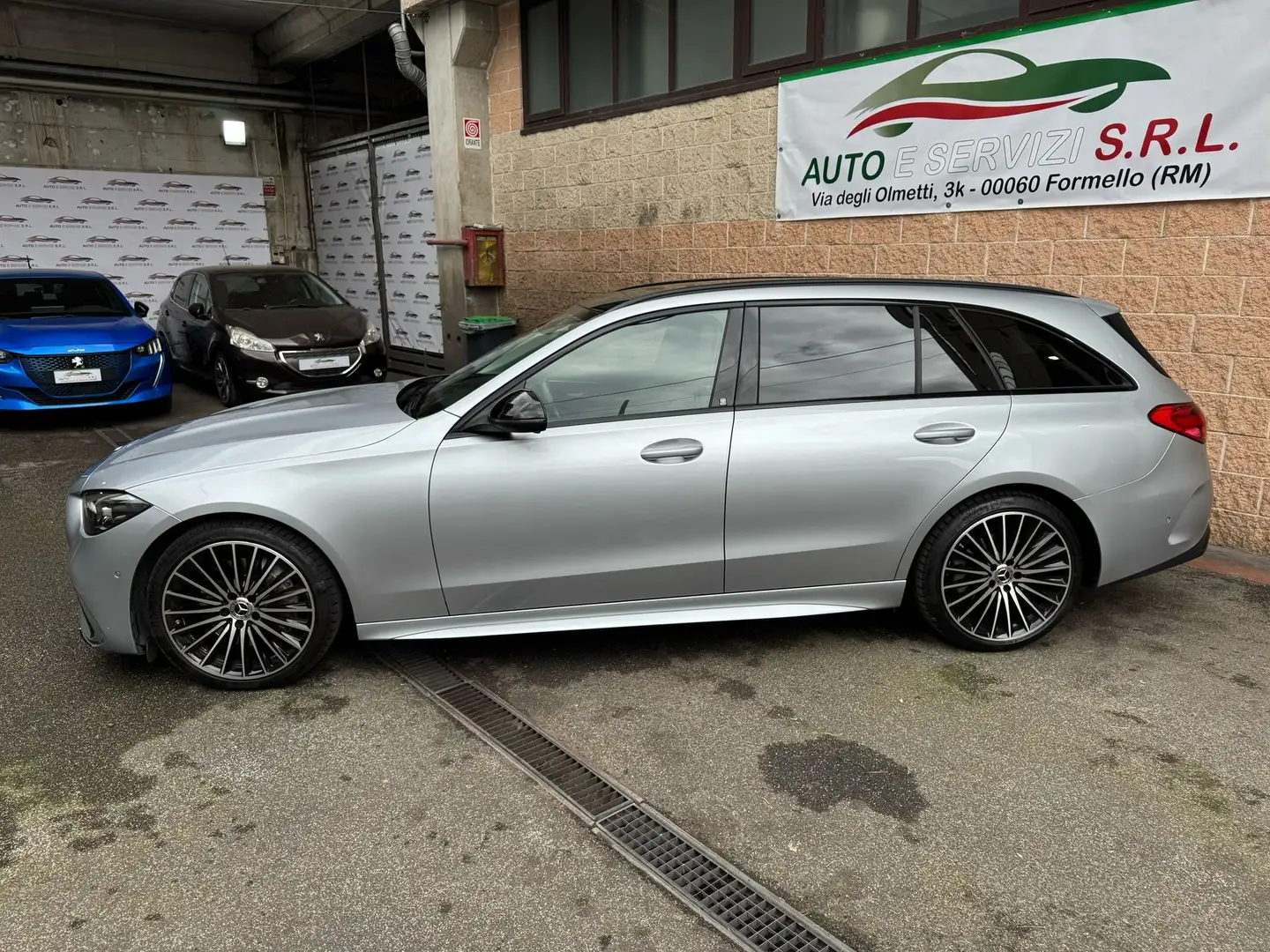 Mercedes-Benz C 220 C SW 220 d mhev AMG Line Advanced Plus 197cv auto Silber - 2