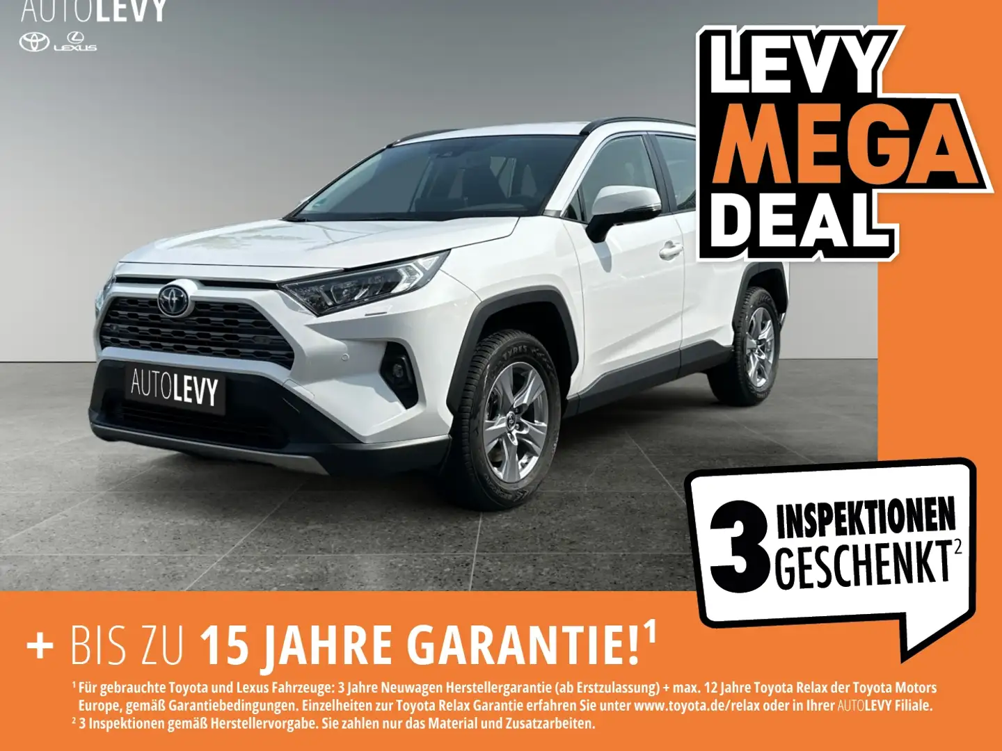 Toyota RAV 4 RAV4 2.5 Hybrid 4x2 B.-Edition *NAVI*SHZ*PDC*RFK* Weiß - 1